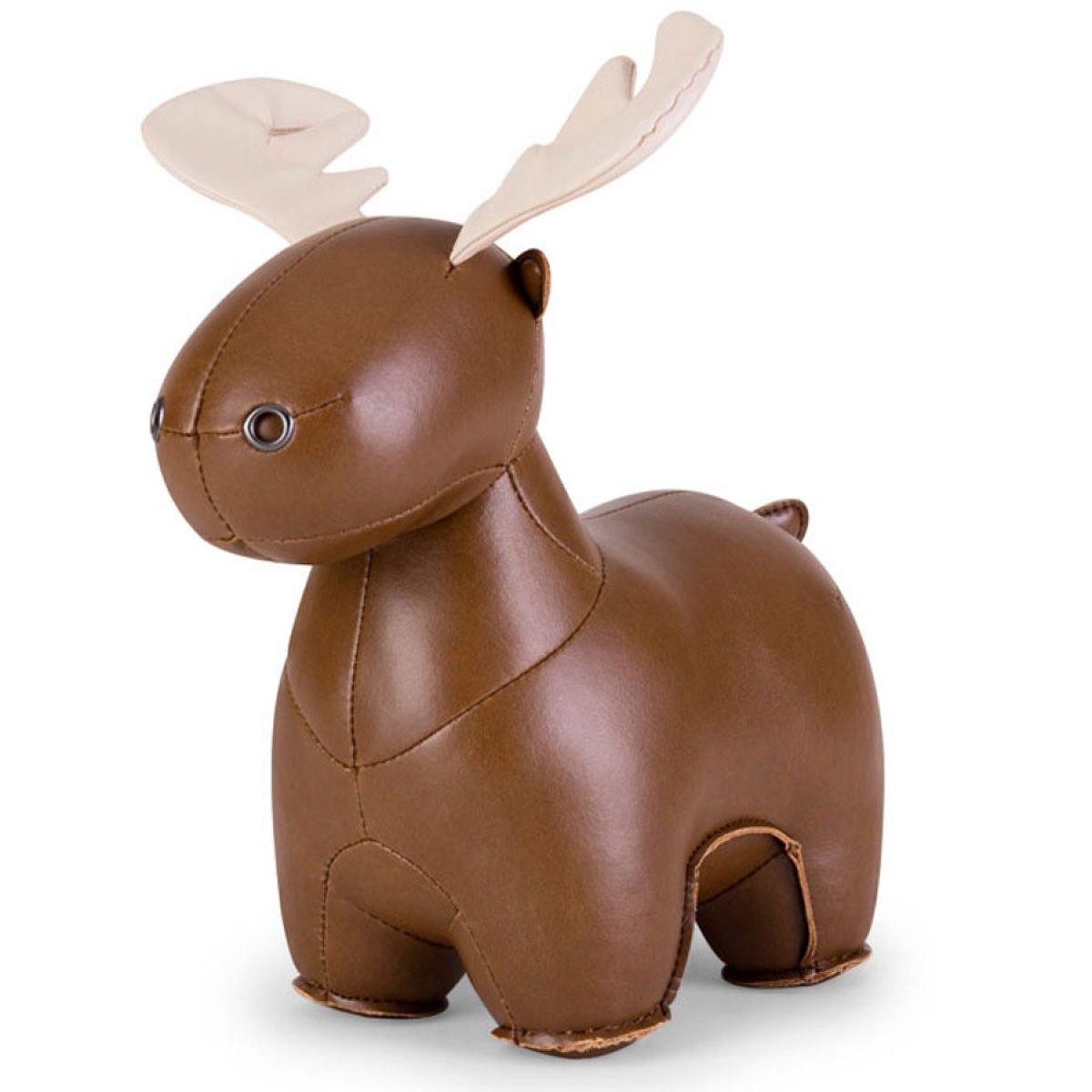 Züny Dekofigur Buchstütze Dekorationsobjekt Elche Moose Braun (1kg)