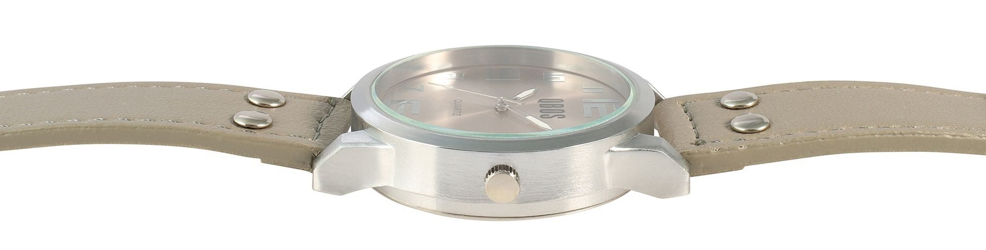 Qbos Quarzuhr QB0029 QBOS Unisexuhr mit Lederimitationsarmband günstig online kaufen