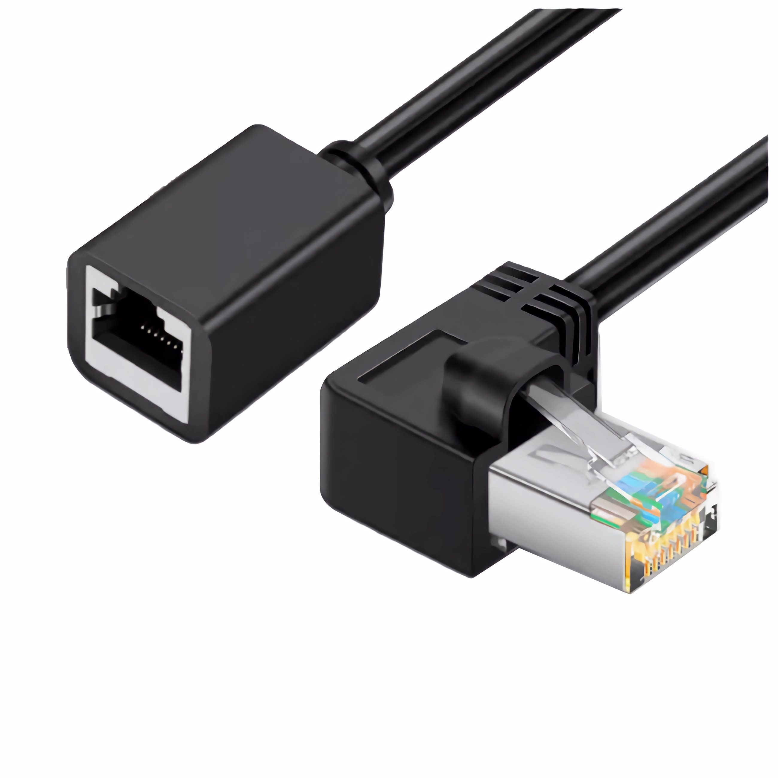 Bolwins J57 Netzwerkkabel Verlängerung Lan Kabel Verlängerung Ethernet links LAN-Kabel
