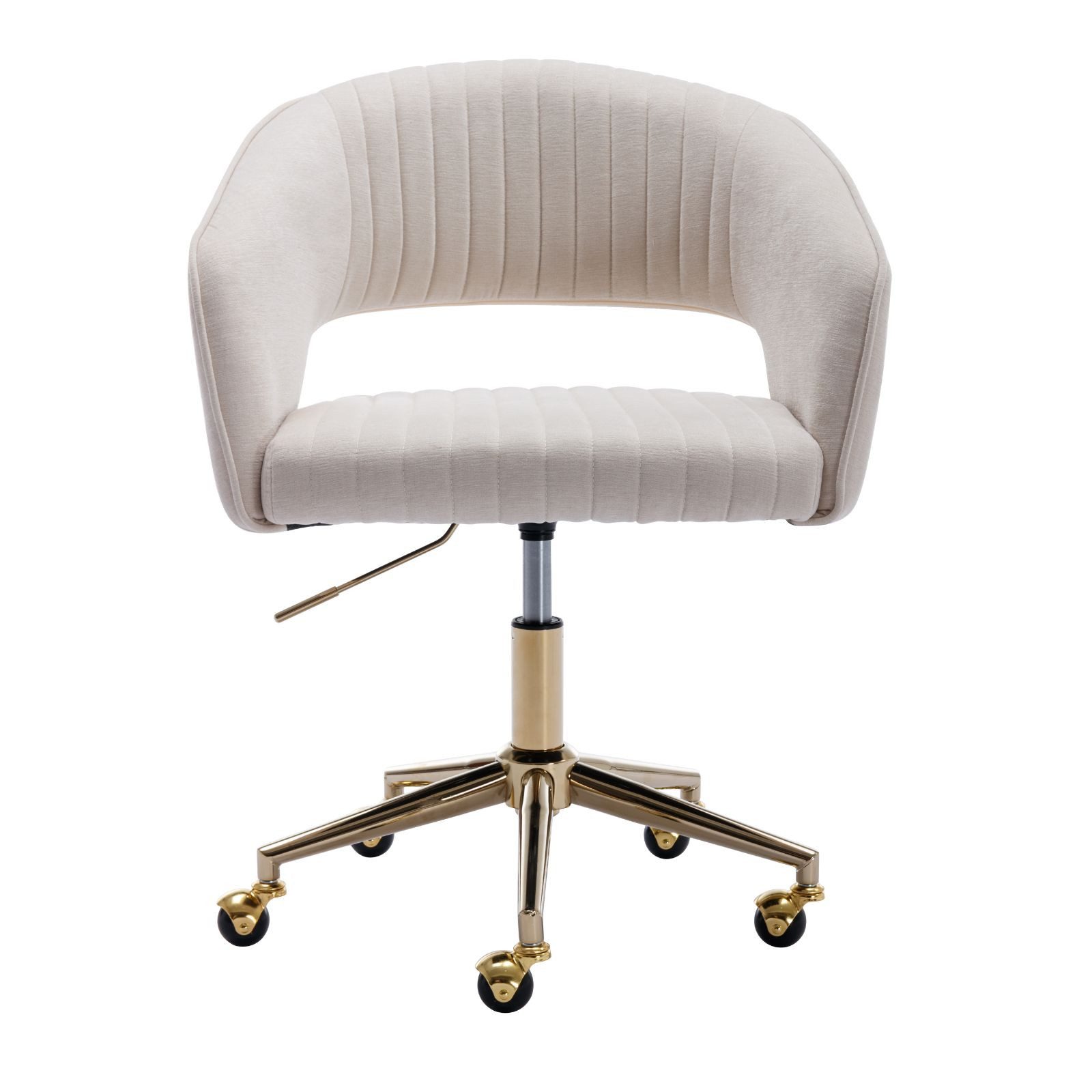 CHAIRUS Bürostuhl Schreibtischstuhl, Polsterstuhl, Drehstuhl mit Armlehnen (1 St), höhenverstellbar, Chenille-Stoff, für Homeoffice&Büro