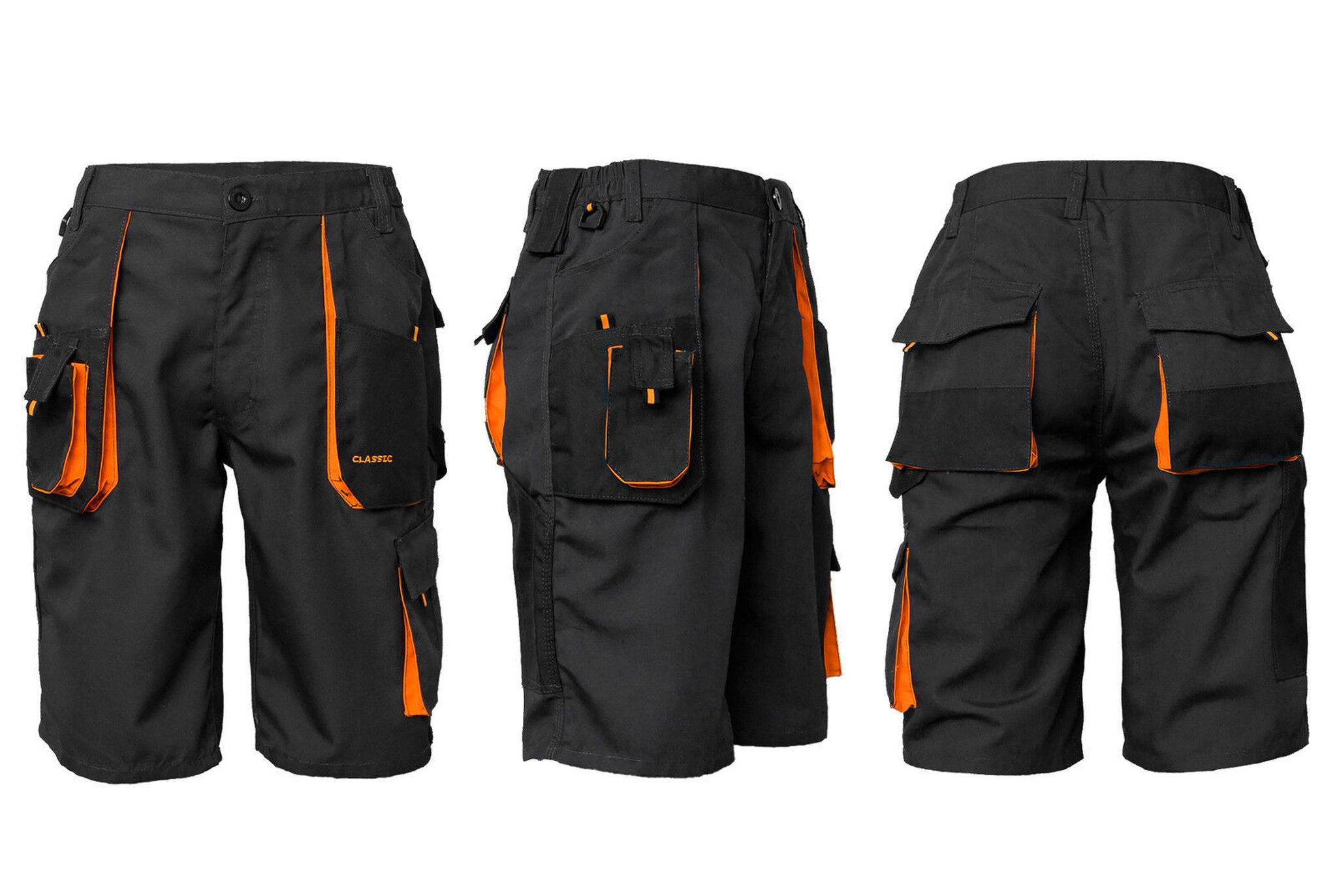 Classic Arbeitsshorts Kurze-Arbeitshose Shorts Cargo-Schutzhose Sommer Schw günstig online kaufen