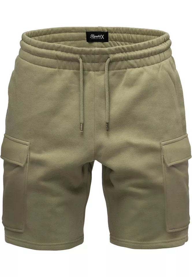 REPUBLIX Cargoshorts GAEL Herren Bermuda Sweat Cargo Short Hose Regular Fit