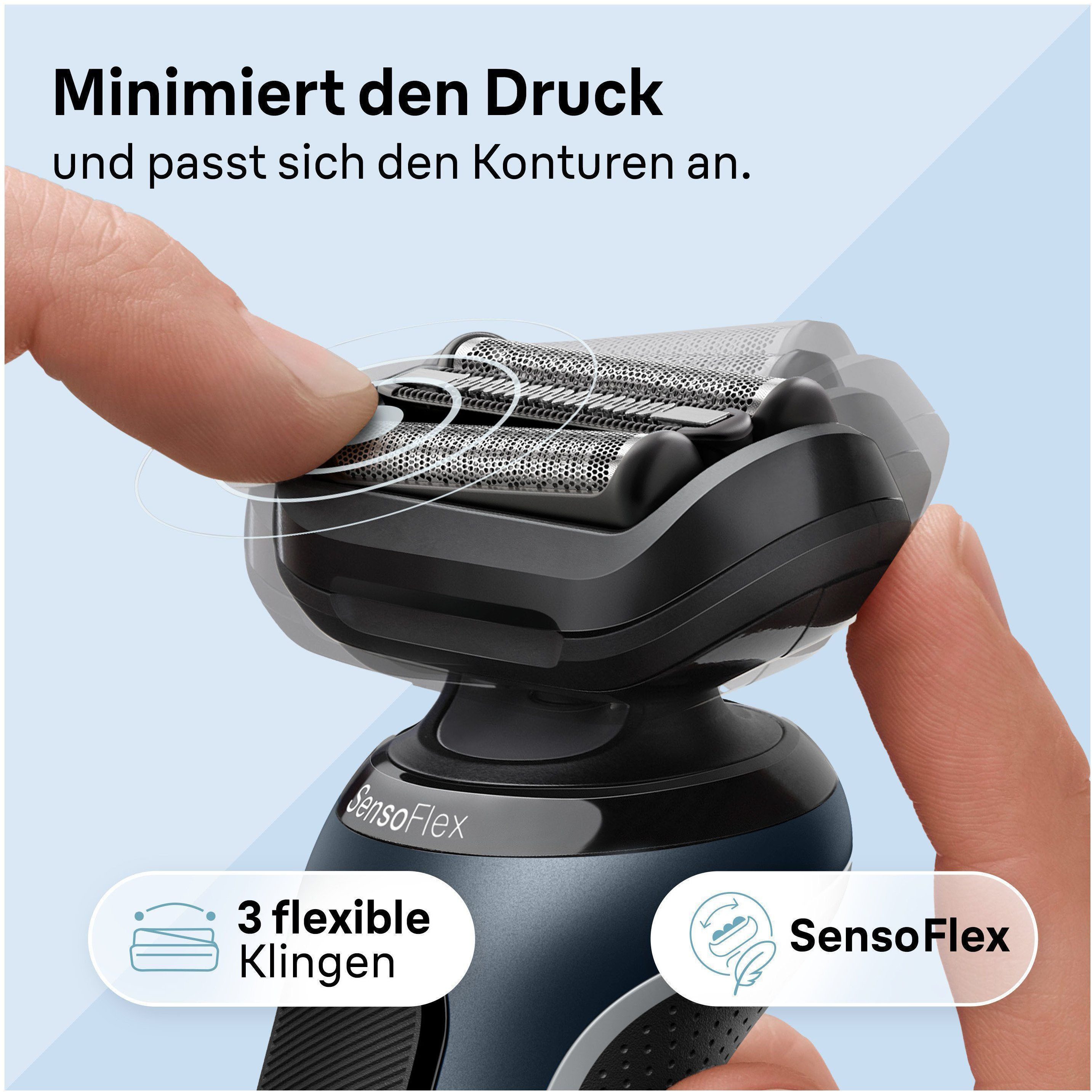 Braun Elektrorasierer Series 6 61-N1000s, Aufsätze: 1, SensoFlex, Wet&Dry