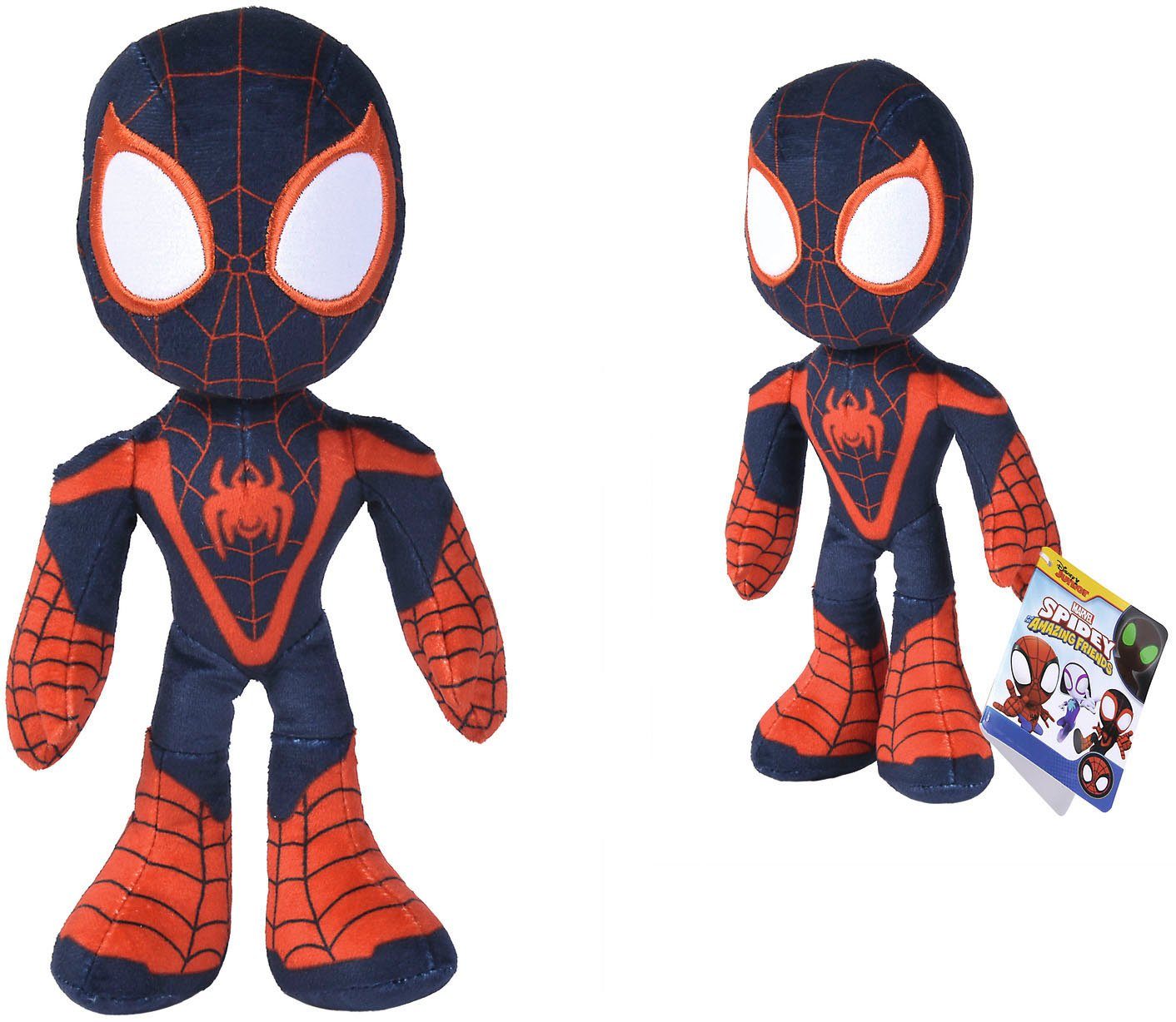 SIMBA Kuscheltier Disney Marvel Miles Morales, Glow in the Dark, 25 cm, mit Glow in the Dark Augen