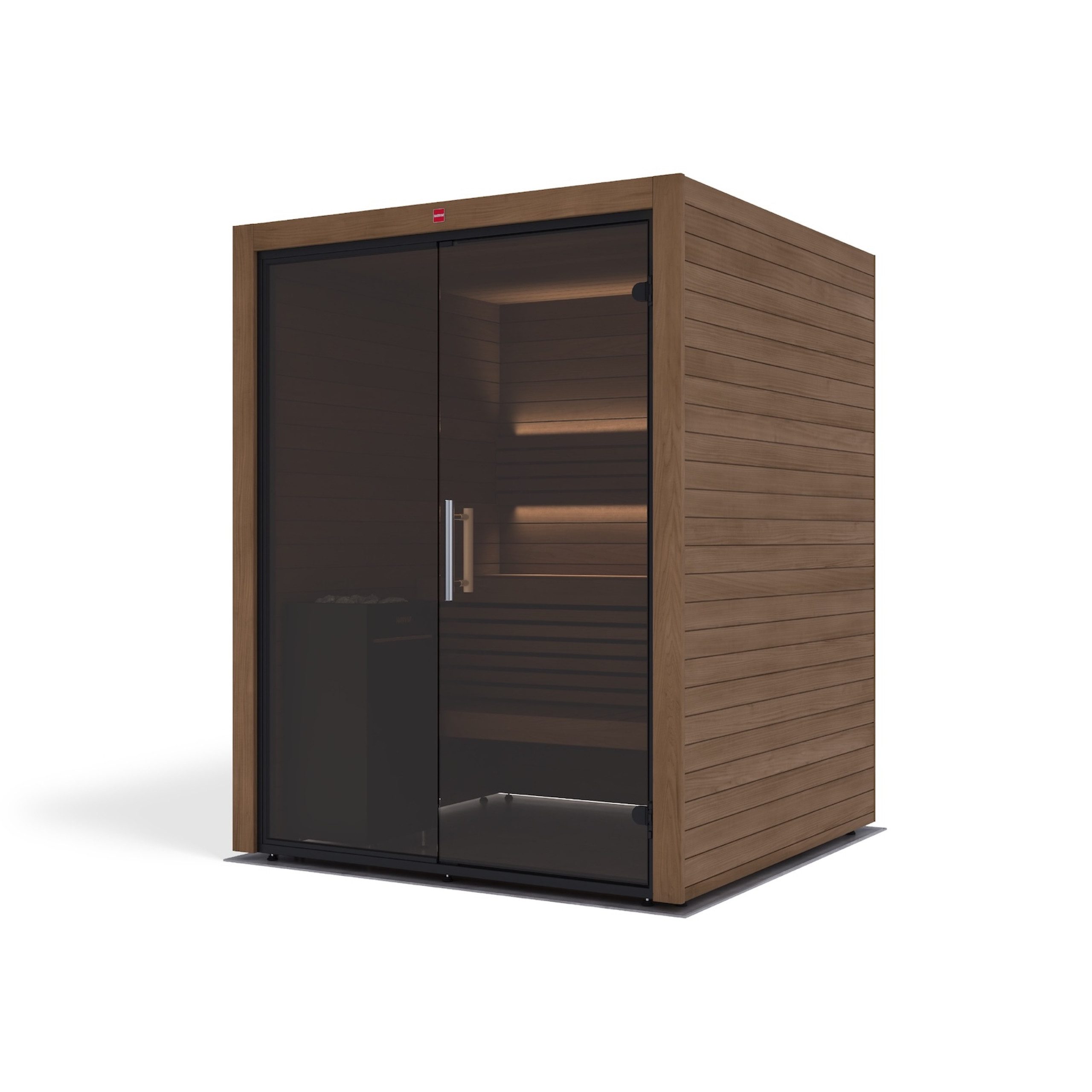 HARVIA Sauna Harvia Utu Vision Medium Saunakabine Design-Sauna aus Thermo-Espe