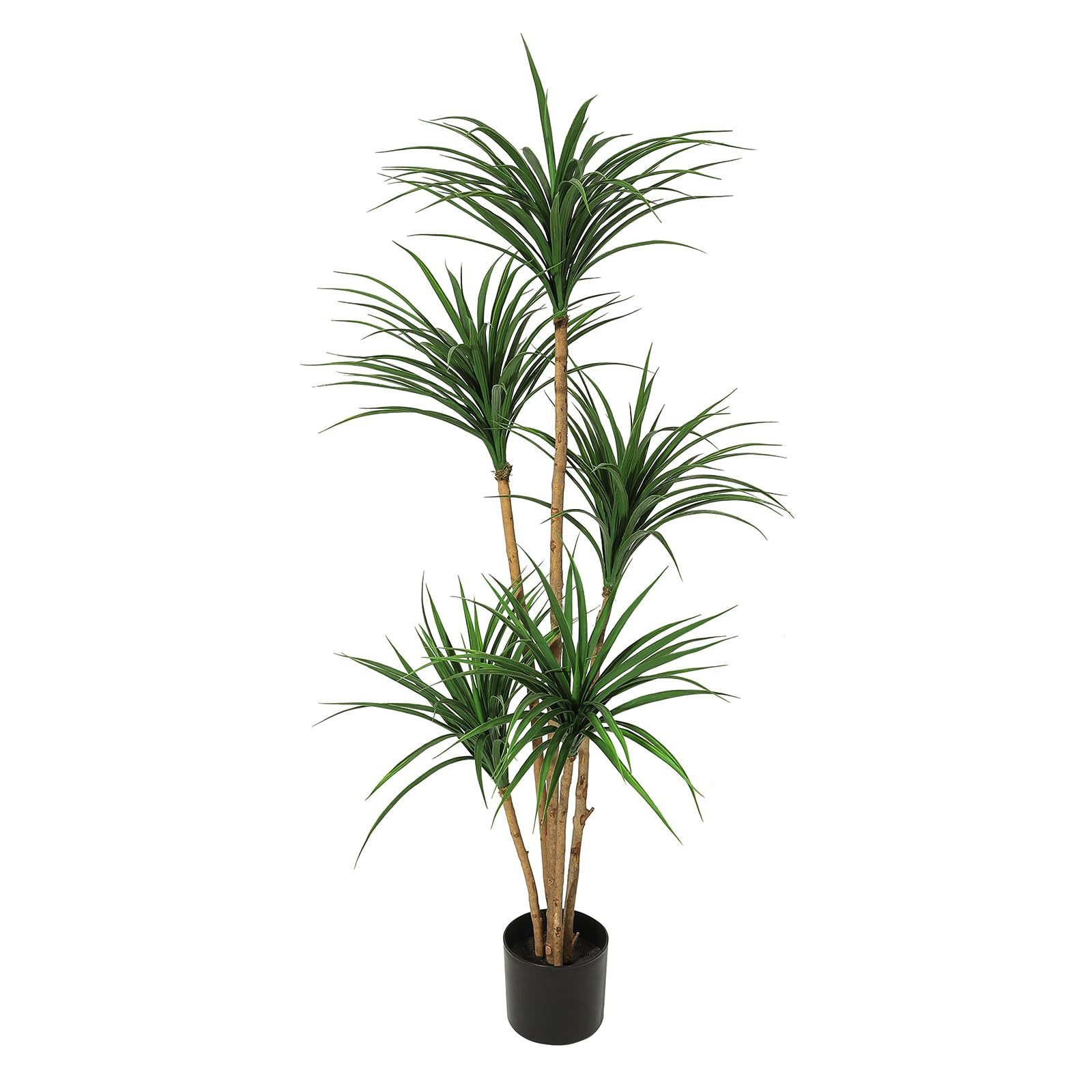 Kunstbaum Künstliche Drachenbaum Kunstpflanze 122/152/182cm, GarveeMore, Höhe 152 cm