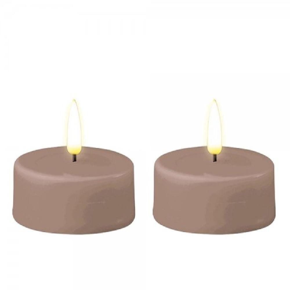 Deluxe Homeart Tafelkerze Teelichte LED Rose (2-teilig)