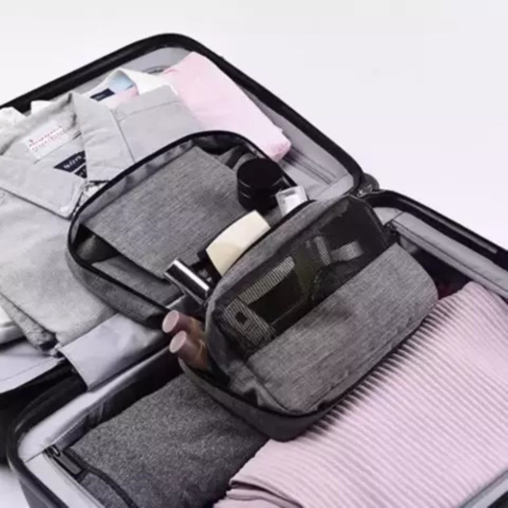 soulima Kulturbeutel Kulturbeutel Kulturtasche Kosmetiktasche Ideal für Unterwegs (Kulturbeutel Kosmetiktasche Set, 1x Kulturbeutel Ideal für Reisen oder Sport), Wasserdichtes Material, praktischer Haken