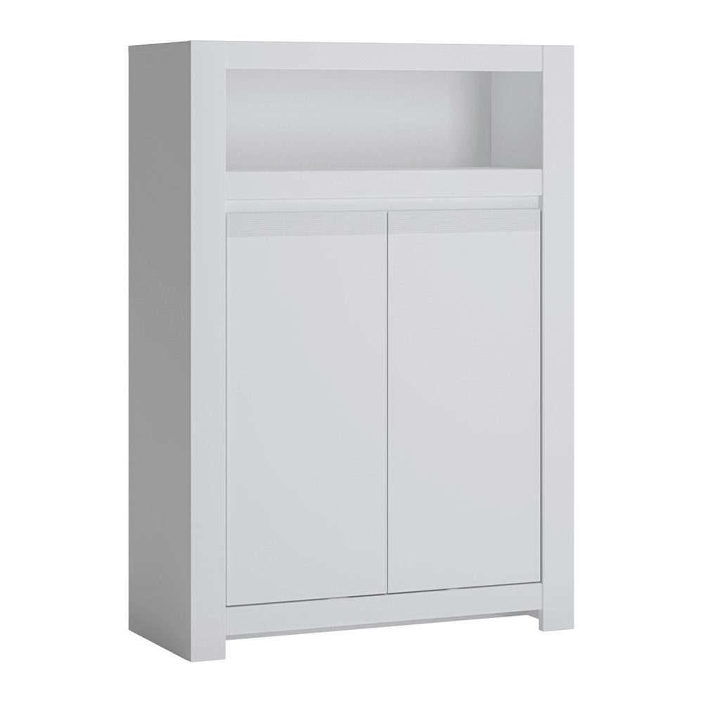Lomadox Highboard NAVA-129, Kommode, Schrank, weiß, günstig online kaufen