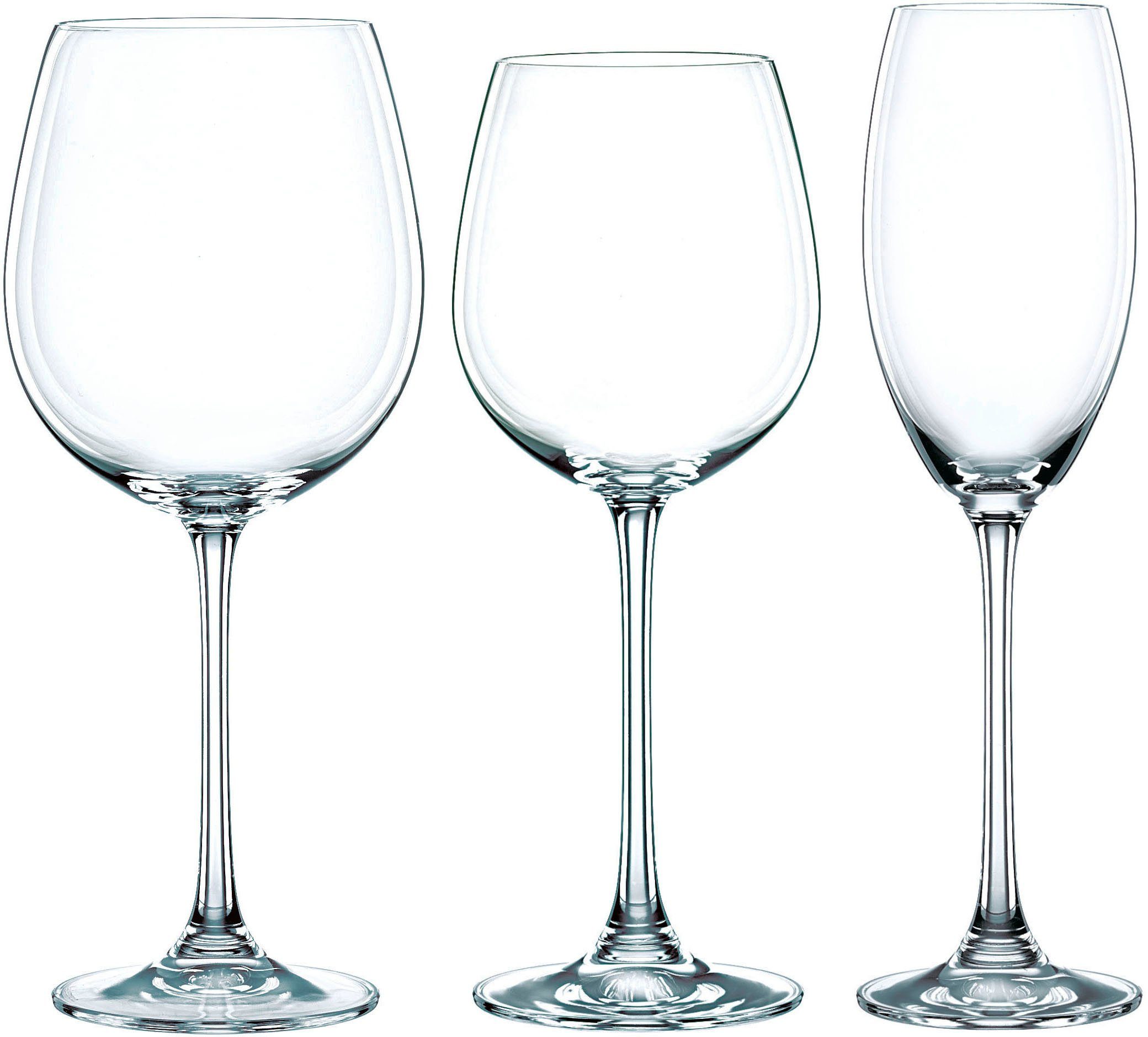 Nachtmann Gläser-Set Vivendi, Kristallglas, Made in Germany, 18-teilig