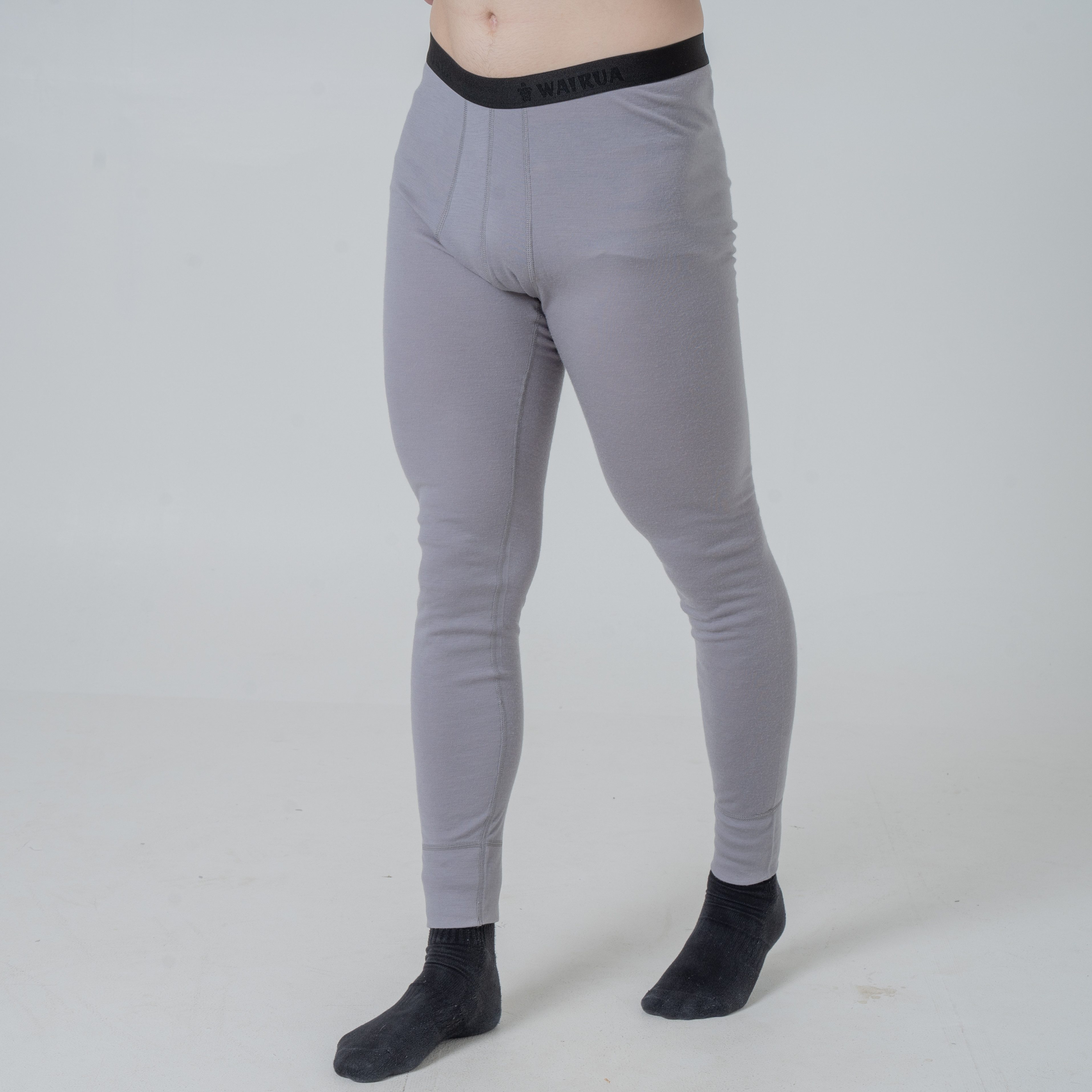 WAIRUA Thermounterhose 100% Merino Wolle 17.2 Micron Super Fein Base Layer Skiunterwäsche ohne kratzende Etiketten
