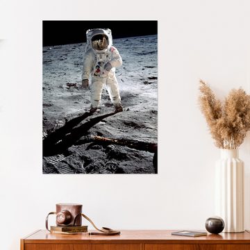 Posterlounge Wandfolie NASA, Astronaut Edwin Aldrin auf dem Mond, Apollo 11, Fotografie