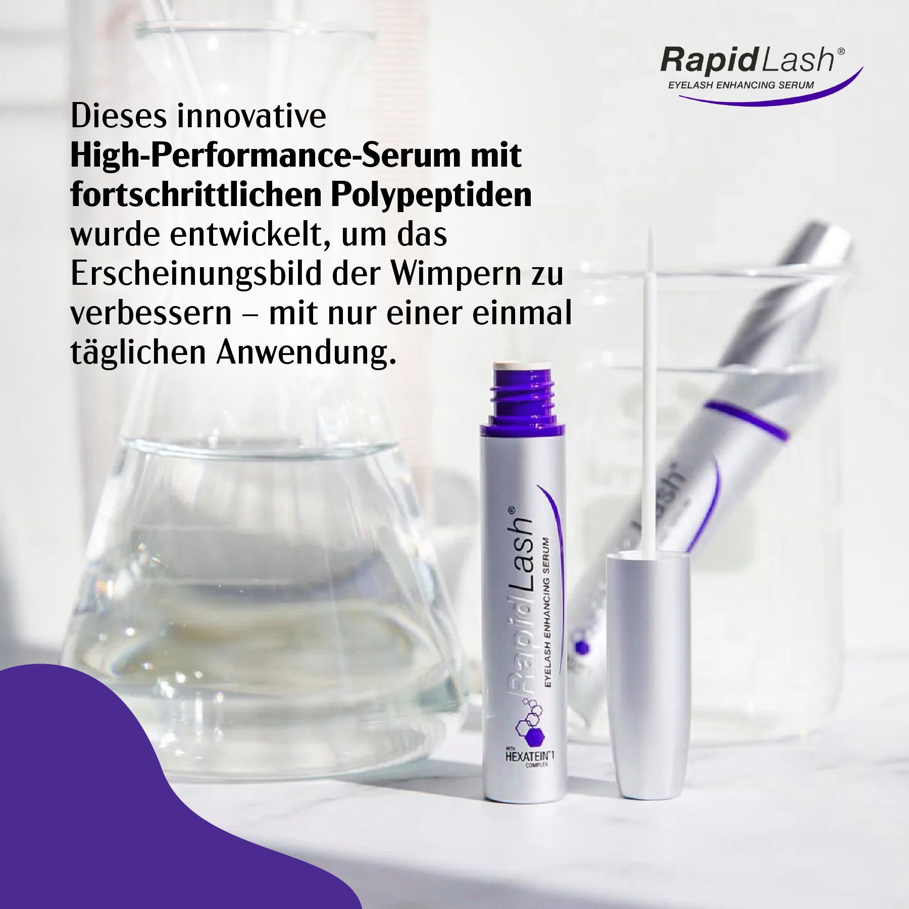 P-Beauty Cosmetic Accessories Wimpernserum Rapid/Lash Eyelash Serum zur Wimpernverlängerung 3ml, 1-tlg., Wimpernserum, Wimpernpflege, Rapid Serum