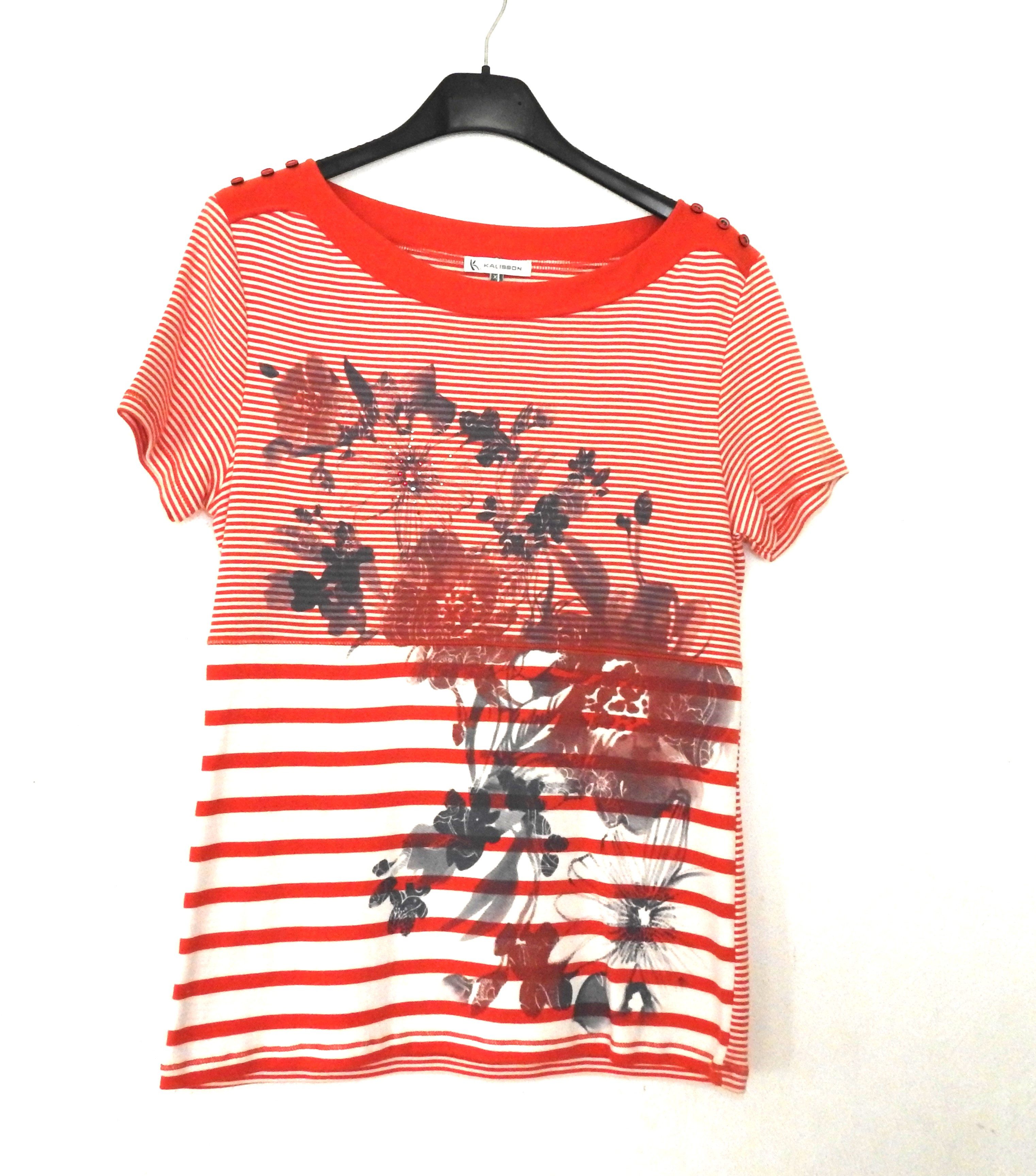 Kalisson Kurzarmshirt Matrose Ahoi rot