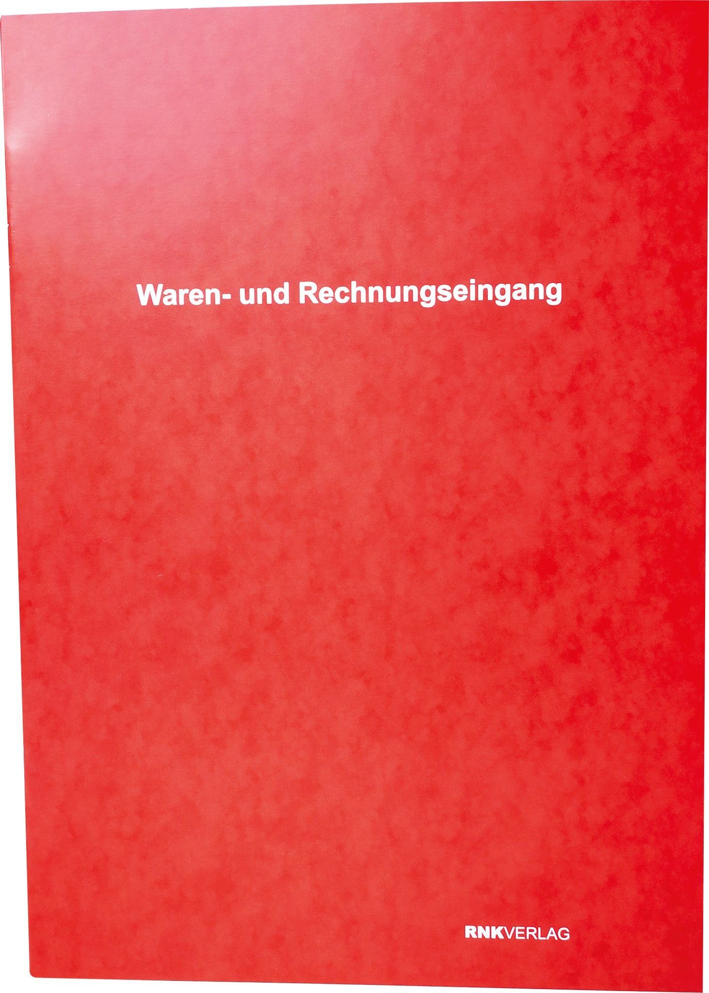 RNK Verlag Mülleimer Waren- und Rechnungseingang Buch, Einteilung nach Gruppen, 60 Seiten