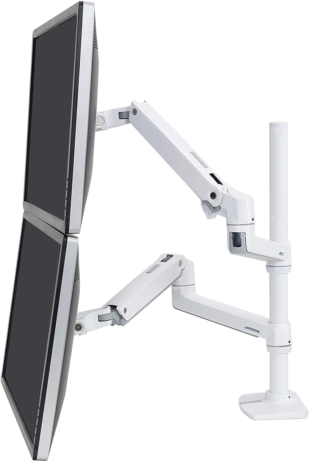 Monitor-Halterung 45-492-216 - LX Dual Side-by-Side Arm, Tischhalterung, weiss