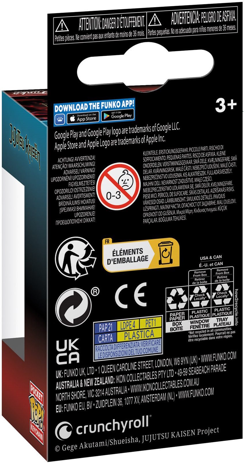 Funko Schlüsselanhänger Jujutsu - Satoro Gojo günstig online kaufen