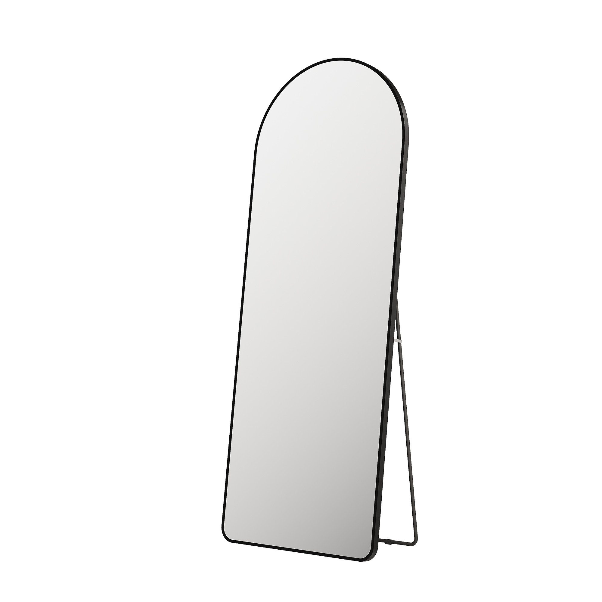 SONNI Wandspiegel 160x60 cm schwarzer Schminkspiegel ohne Beleuchtung günstig online kaufen