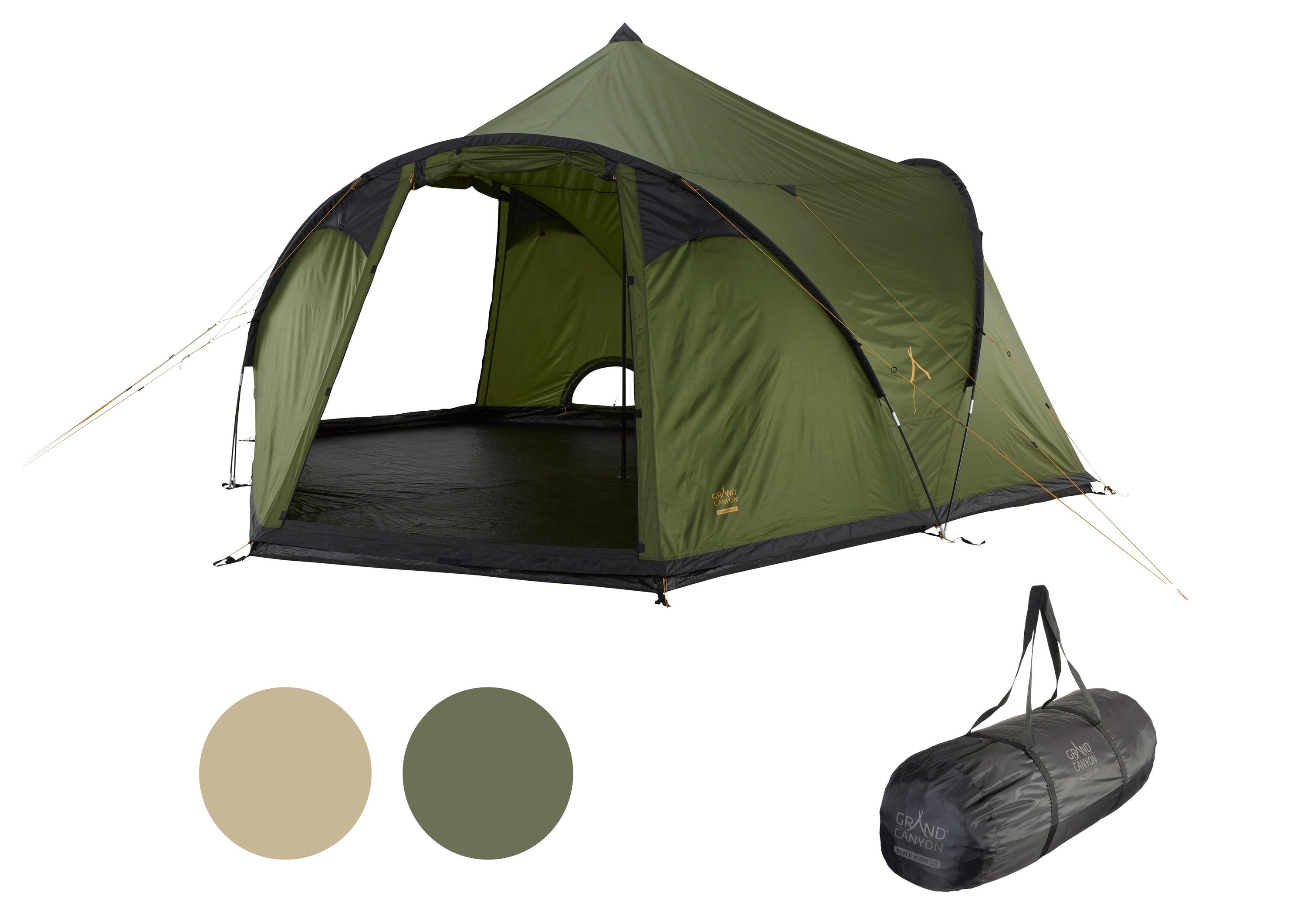 GRAND CANYON Tipi-Zelt BLACK KNOB 10, Personen: 10 (1 tlg)