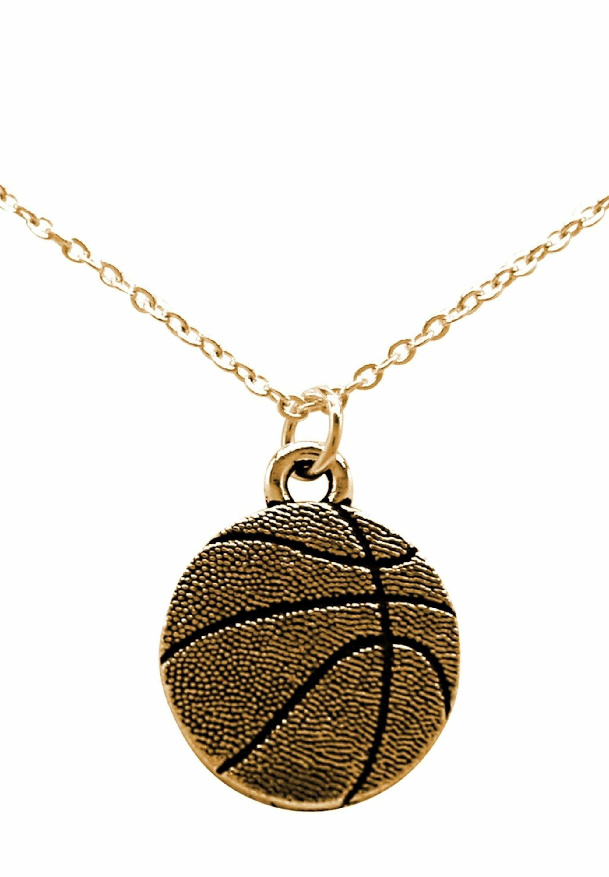 Sport mit gold Kette coloured Basketball Anhänger Gemshine