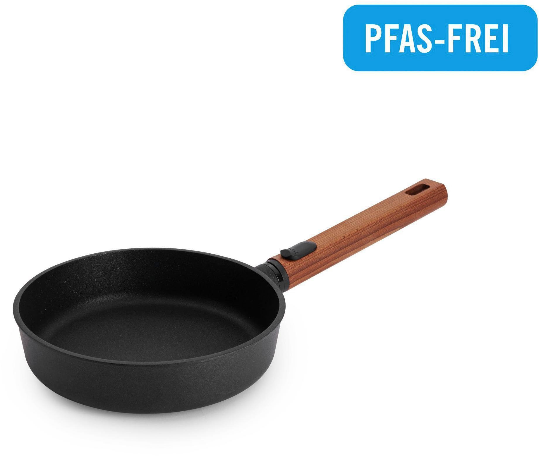 WOLL Bratpfanne Eco Logic QXR Guss-Flachpfanne, Aluminiumguss (1-tlg), PFAS-freie Diamond-QXR - Beschichtung