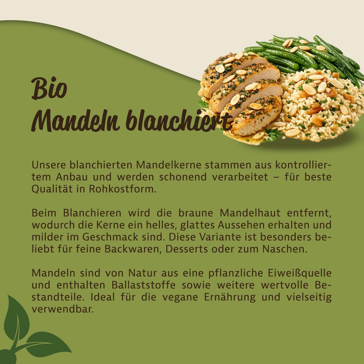 Mynatura Samen Mynatura Blanchierte Bio Mandelkerne