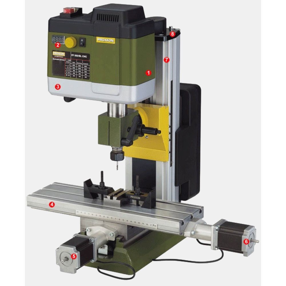 PROXXON INDUSTRIAL Drehmaschine Proxxon 24360 FF 500/BL-CNC, Feinfräse