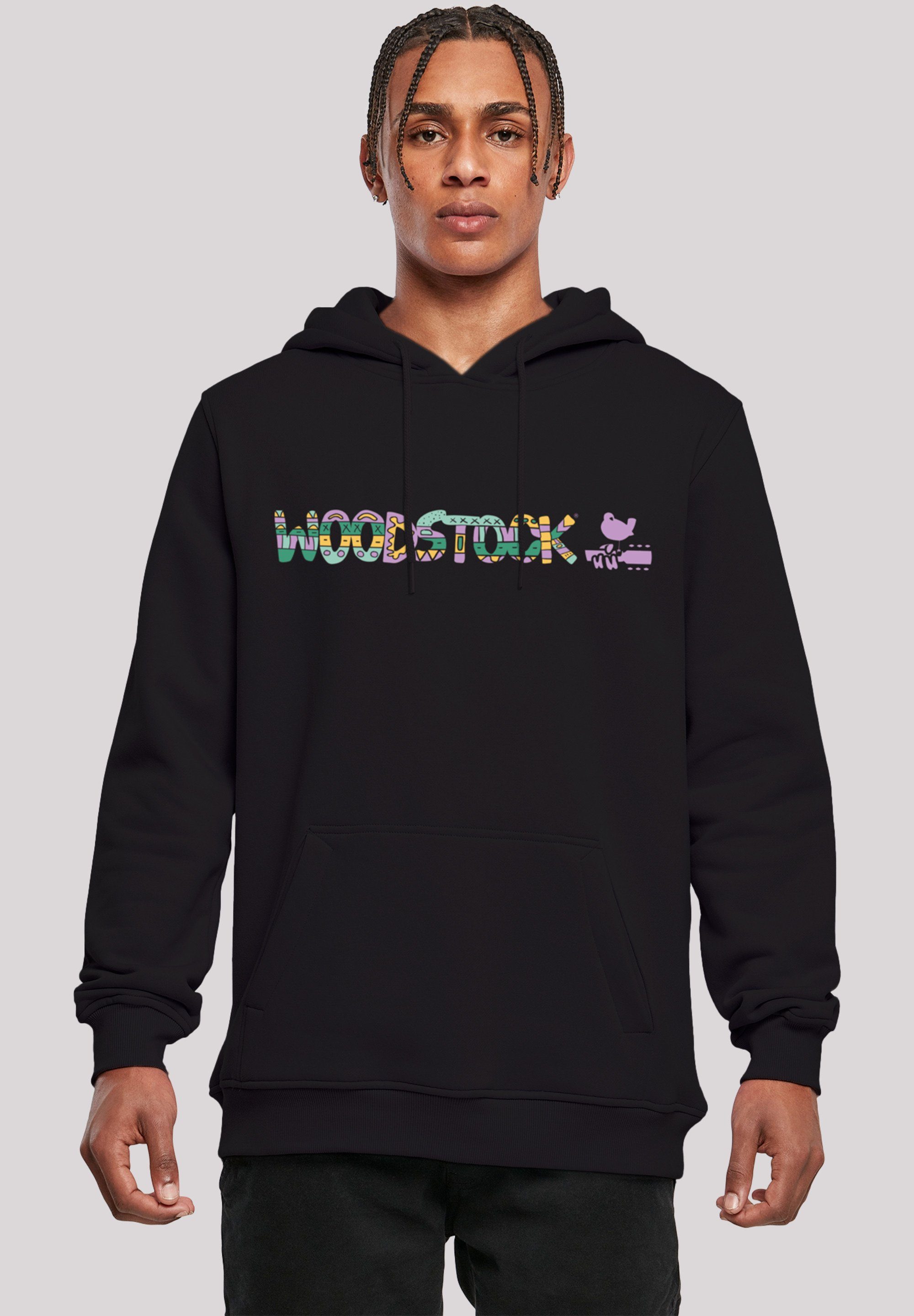 F4NT4STIC Print Aztec Sweatshirt Logo Woodstock