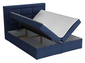 MIRJAN24 Boxspringbett Classic Box (mit zwei Bettkästen für die Bettwäsche), 140/160/180 cm, Polsterkopfteil, Topper, Bonellfederkern