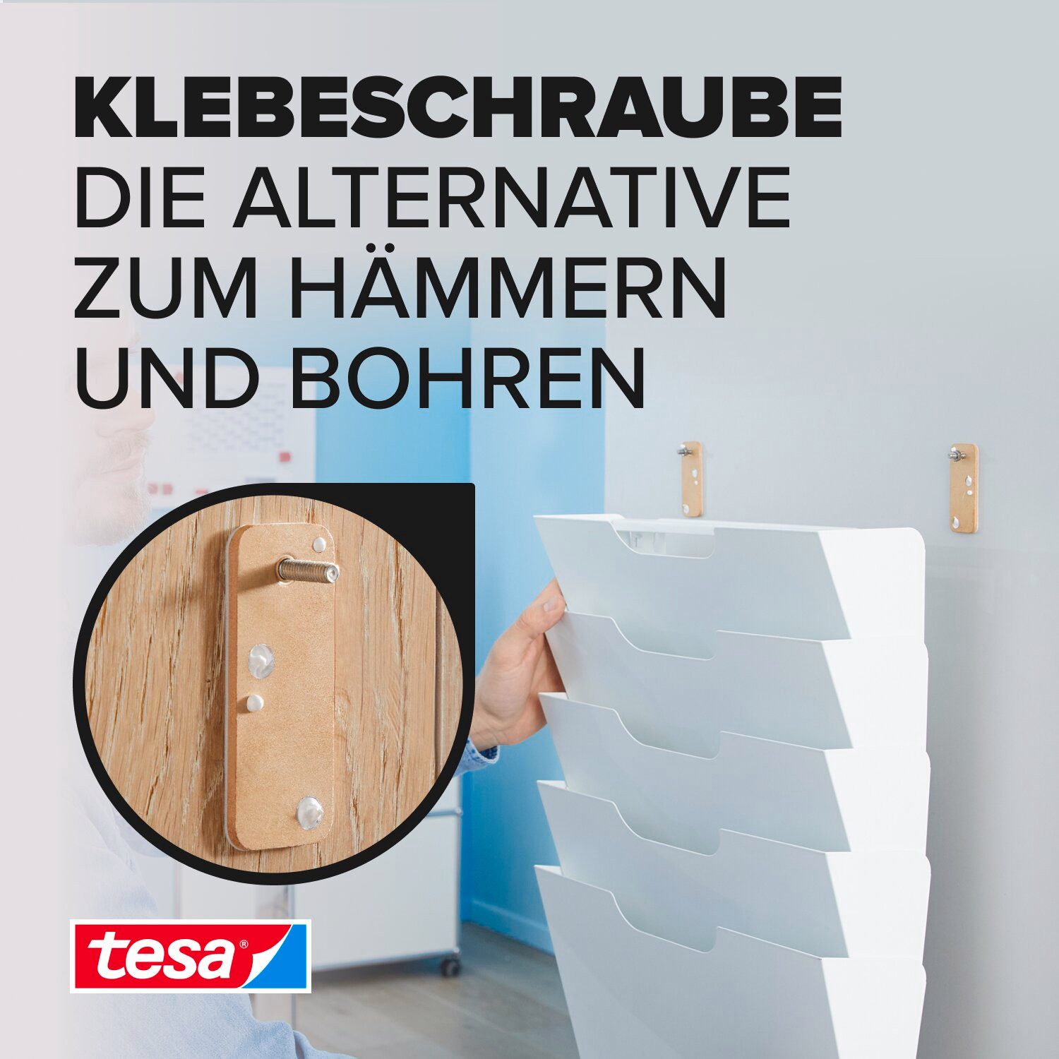 tesa Klebehaken 2x tesa Klebeschraube für Mauerwerk und Stein, Halteleistun günstig online kaufen