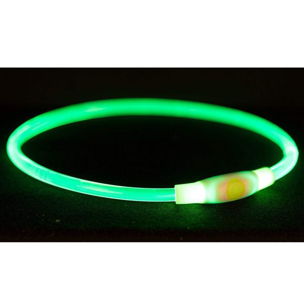 TRIXIE Hundeleine Trixie Flash Leuchtring USB Farbe / Länge: grün / 40cm