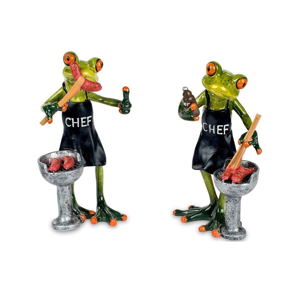 formano Dekofigur Formano Frosch Süßer Frosch am Grill