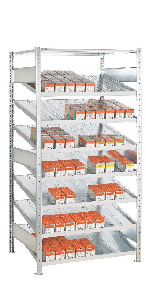 Steckregal Anbauregal, Kanbanregal MULTIplus150, 2000 x 1000 x 500 mm