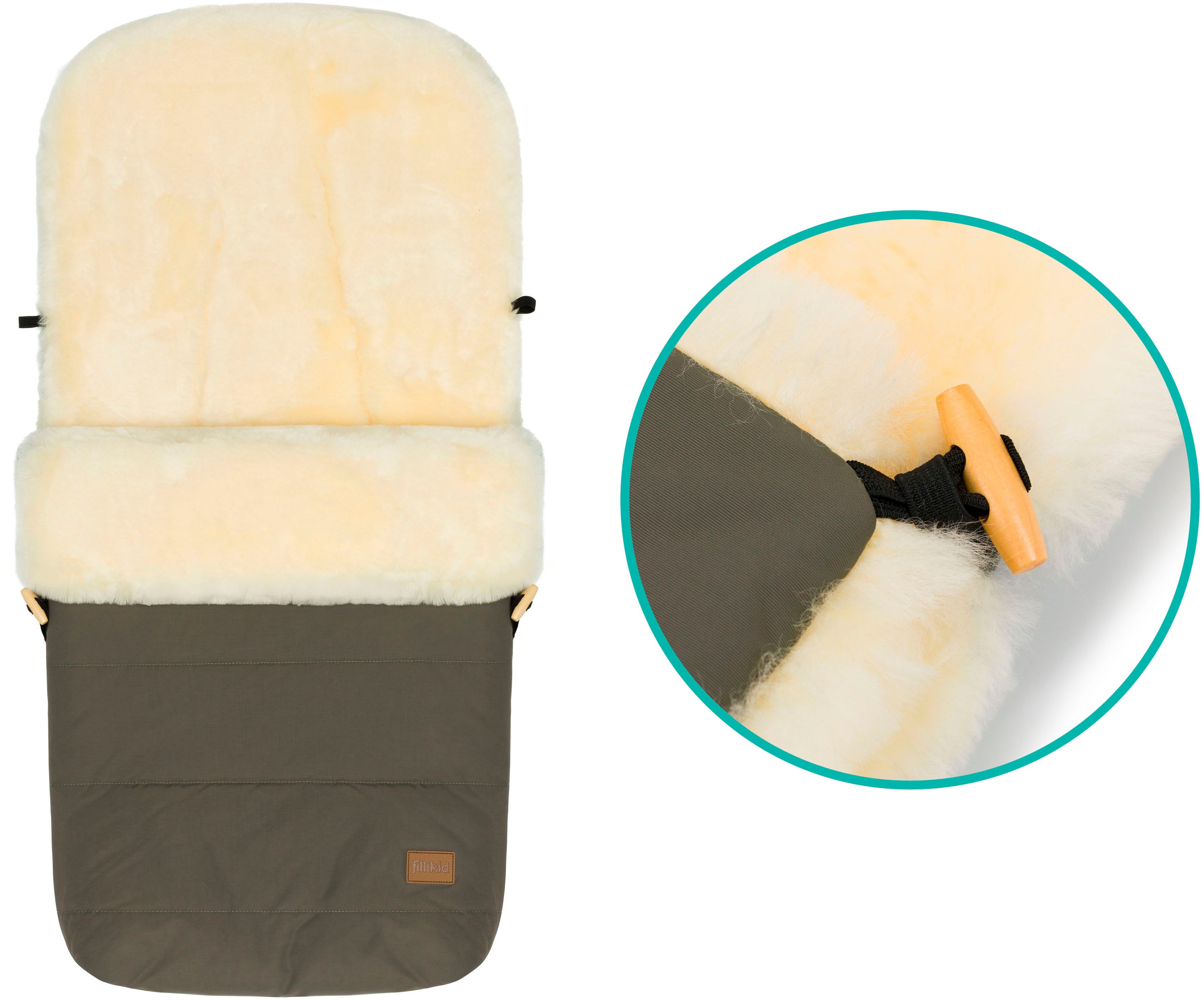 Fillikid Fußsack Bernina Lammfell, Winterfußsack – Bild 5 von 5