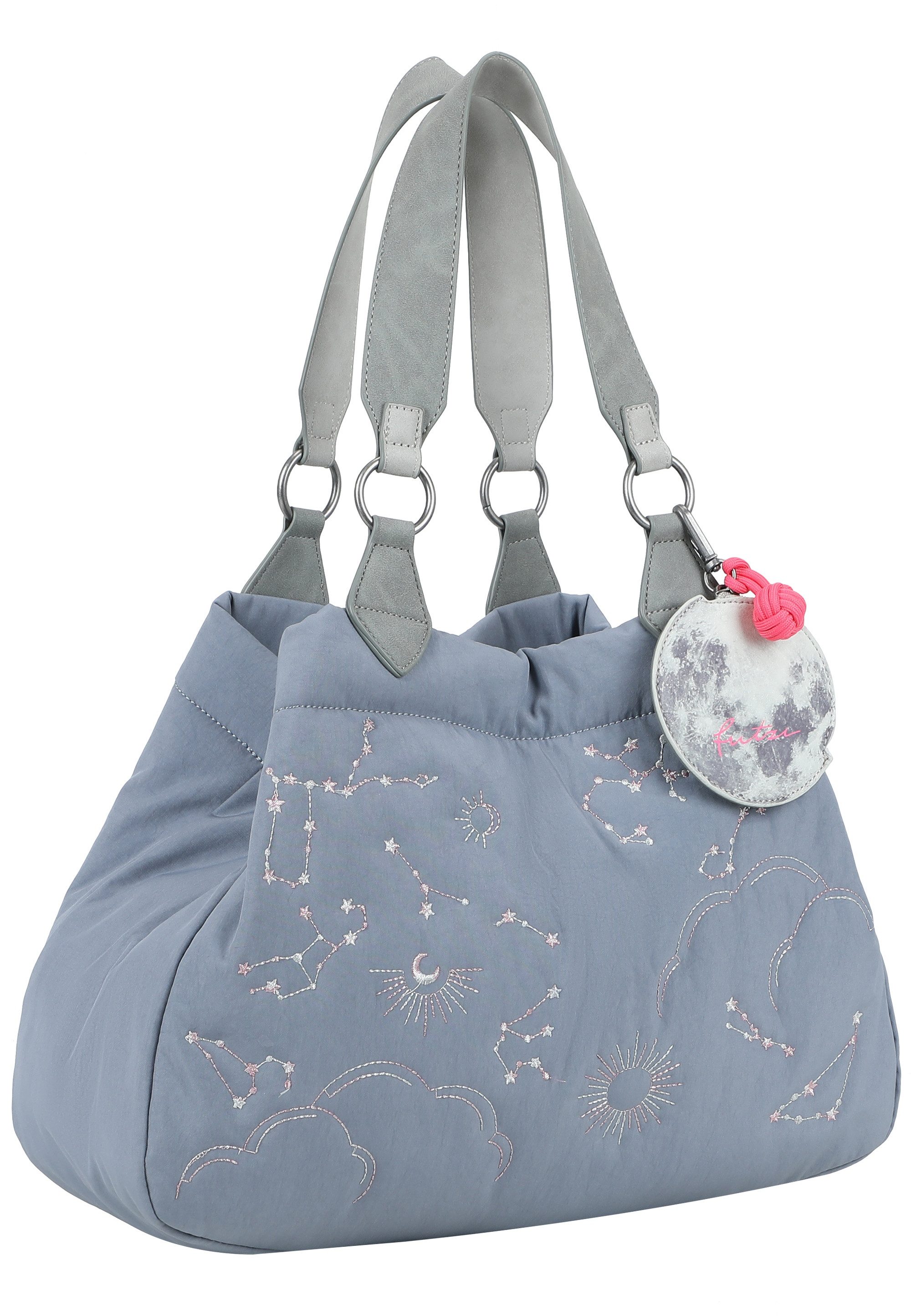 Fritzi aus Preußen Henkeltasche Cosmo, mit dezenter Regenbogen-Stickerei günstig online kaufen