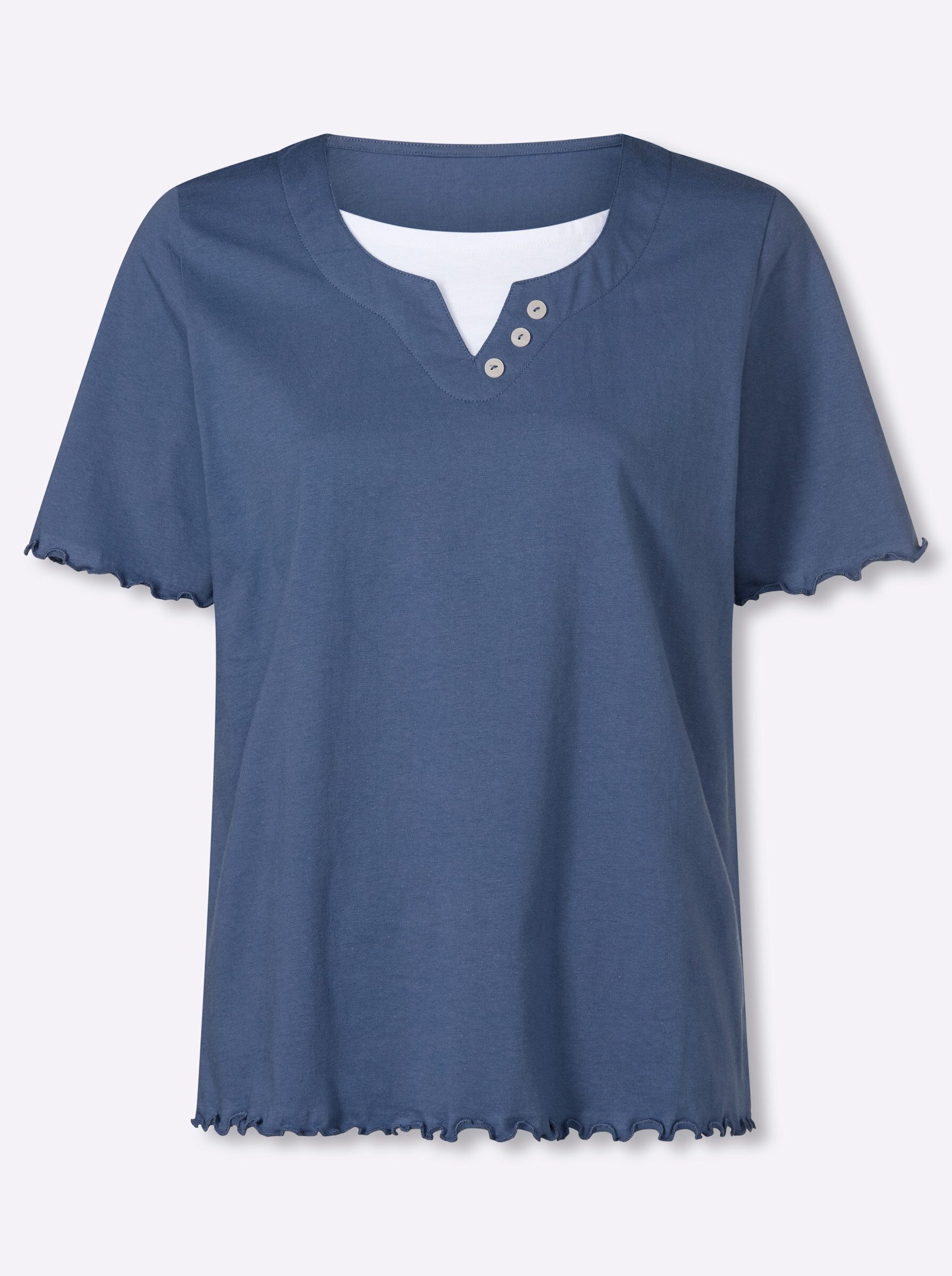 T-Shirt 2-in-1-Shirt Kurzarm