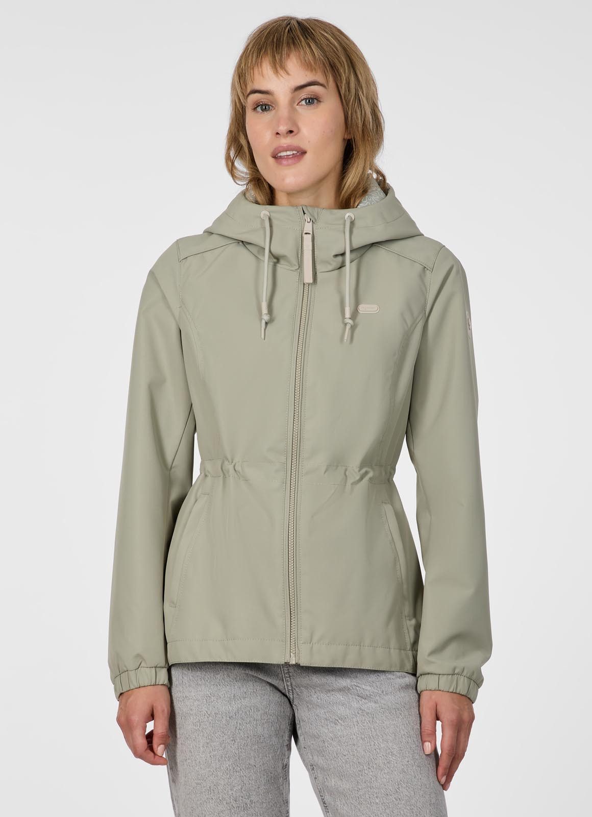 Ragwear Parka DANKKA Mit Kordelzug, geblümtem Futter und reflektierenden Ko günstig online kaufen
