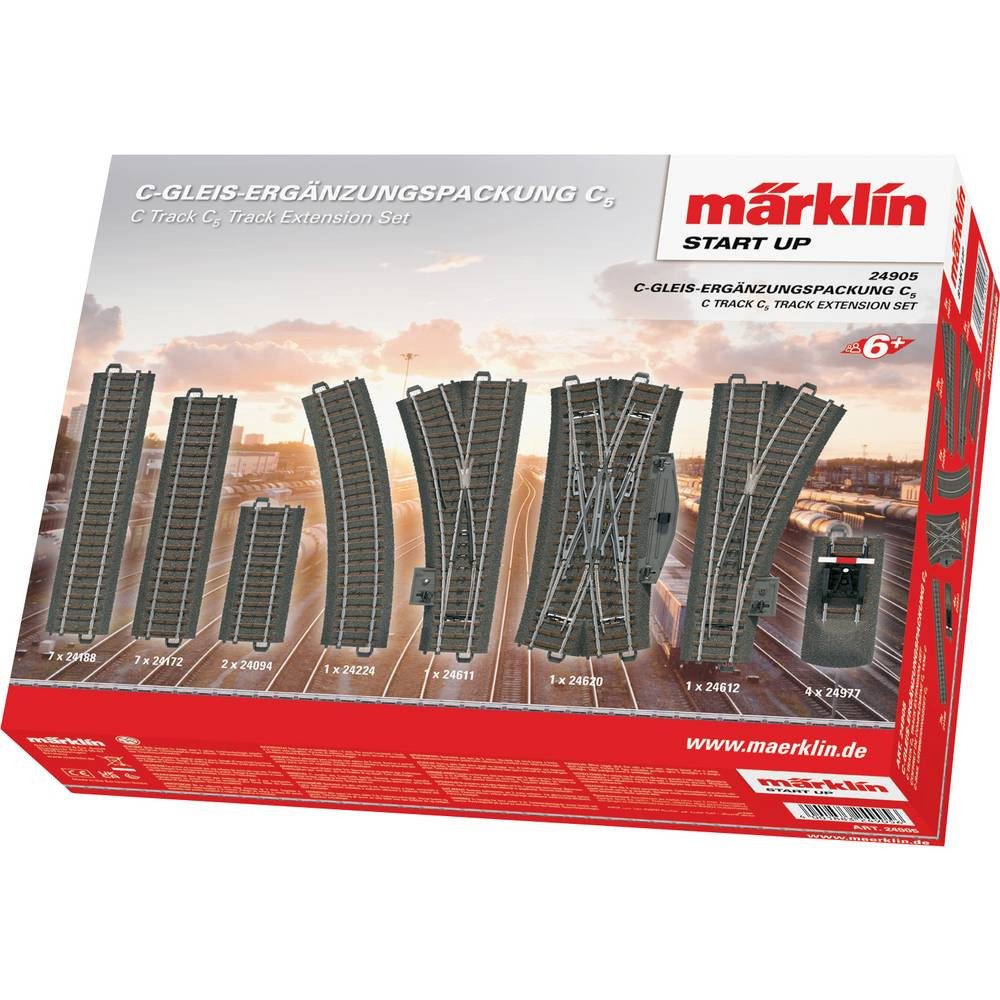 Märklin Modelleisenbahn-Set H0 Märklin C-Gleis-Ergänzungspackungen 24905