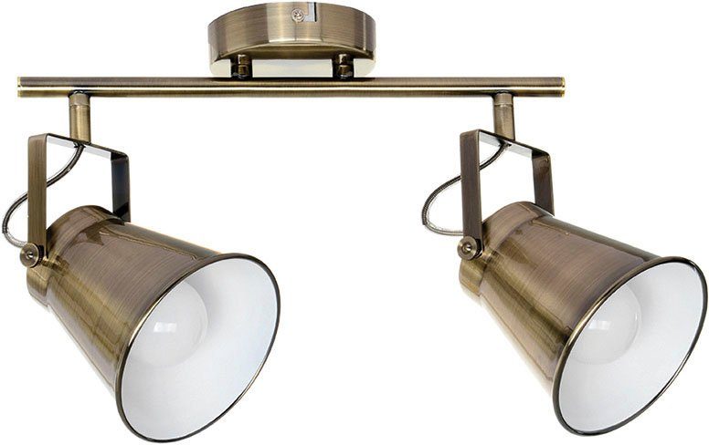 SPOT Light Deckenleuchte Tekla, Leuchtmittel wechselbar, Deckenleuchte aus Metall für den Flur, Wohn- und Essbereich | Deckenlampen