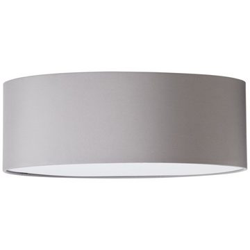 Lightbox Deckenleuchte, ohne Leuchtmittel, Stoffschirm, Ø 45 cm, mit Diffusor, E27, Metall/Textil, grau