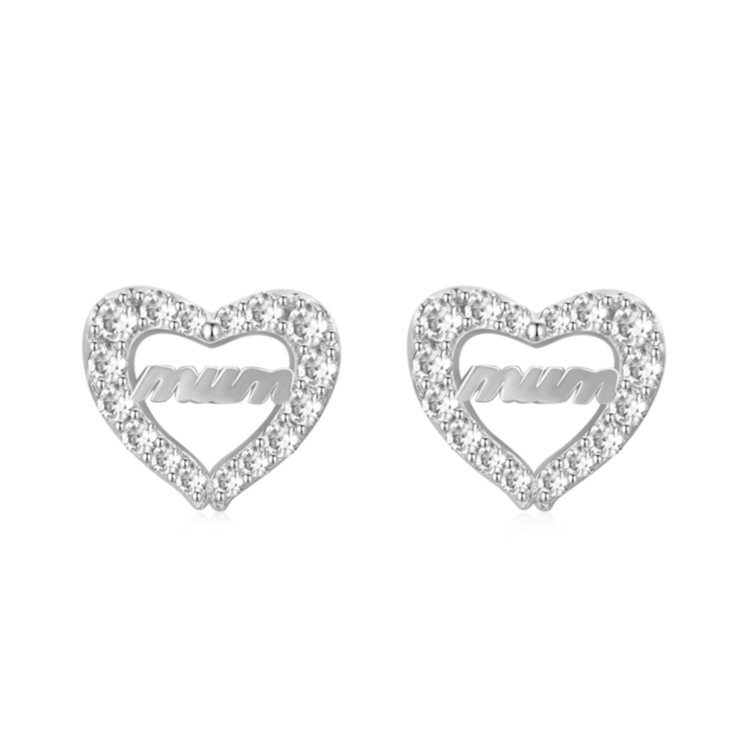 Gnoce Ohrring-Set Gnoce Ohrstecker Mom Herz HME001