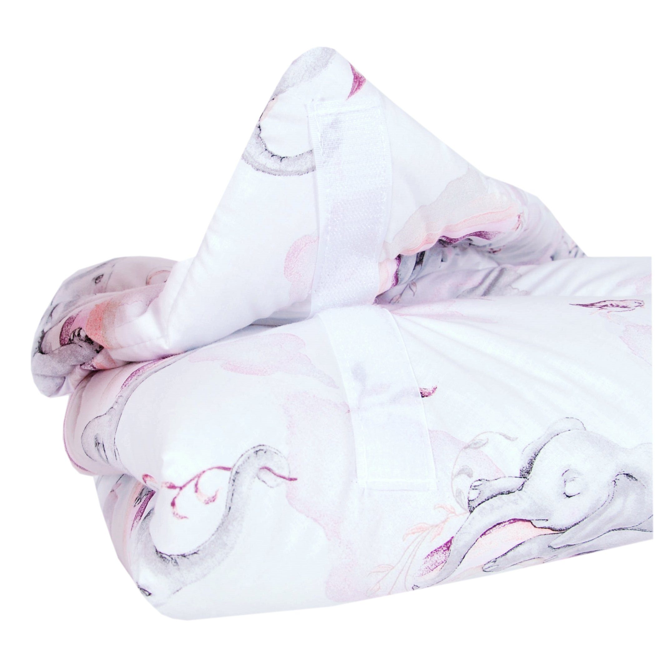 Babydecke BABYLUX Einschlagdecke BABYHÖRNCHEN 75x75cm Neugeborene, BabyLux, 125. Elefanten Rosa