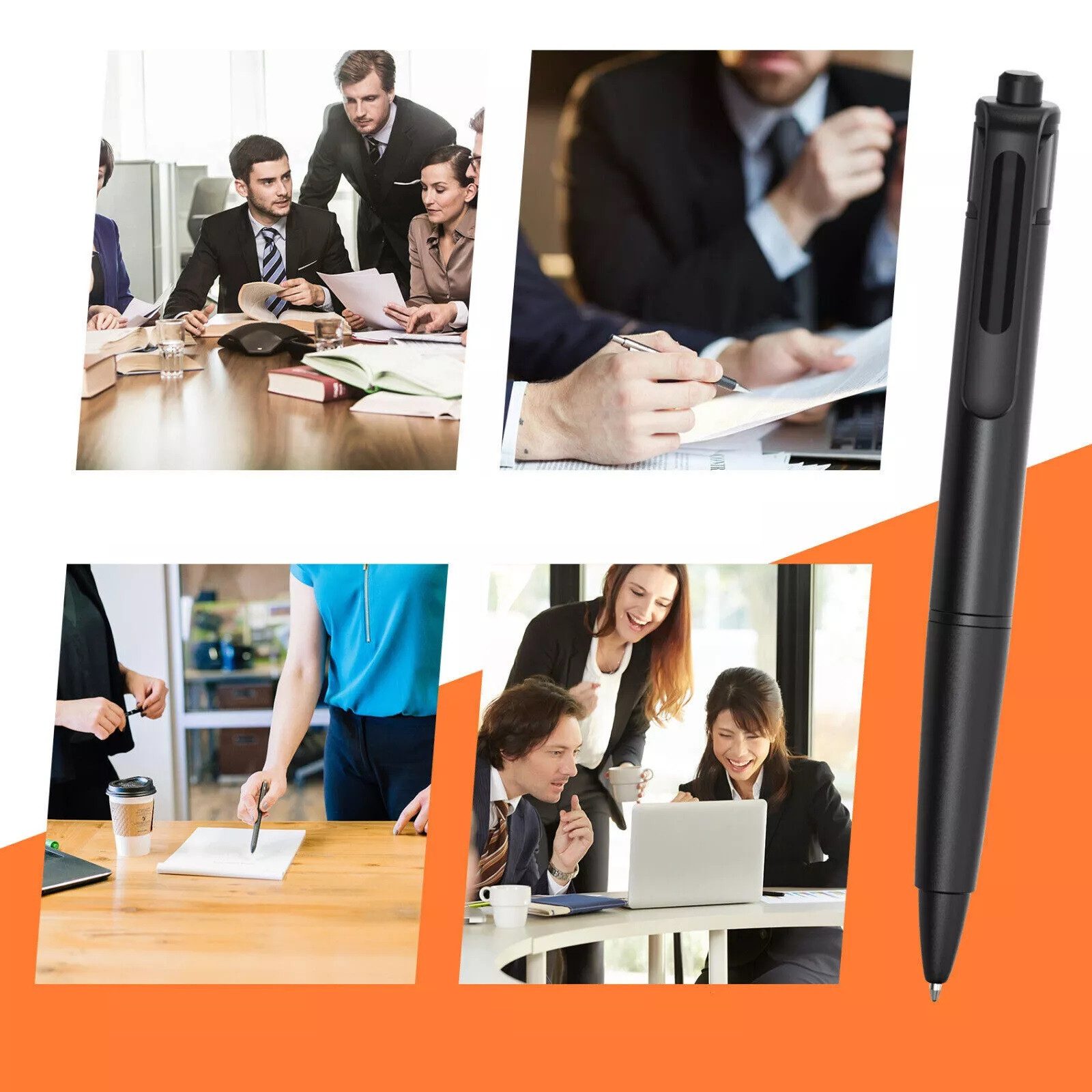 SpionProfi Überwachungskamera 4k Kugelschreiber Kamera Stift Spion Video Ton Bild Aufnahme (1-tlg., Echter Kugelschreiber mit versteckte 4k Kamera) – Bild 5 von 5