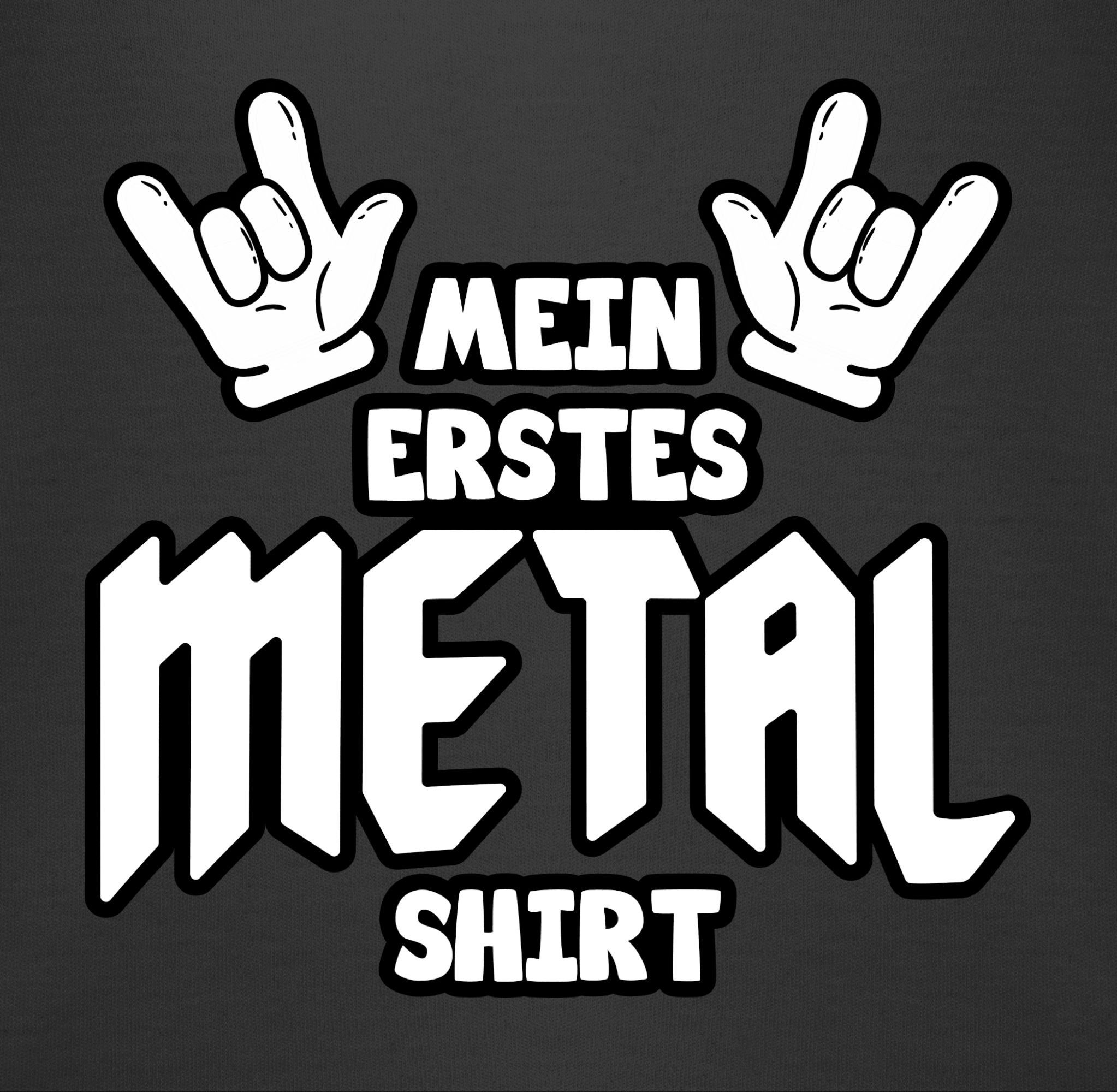 Shirtracer Shirtbody Mein erstes Metal Shirt Comic Sprüche Baby