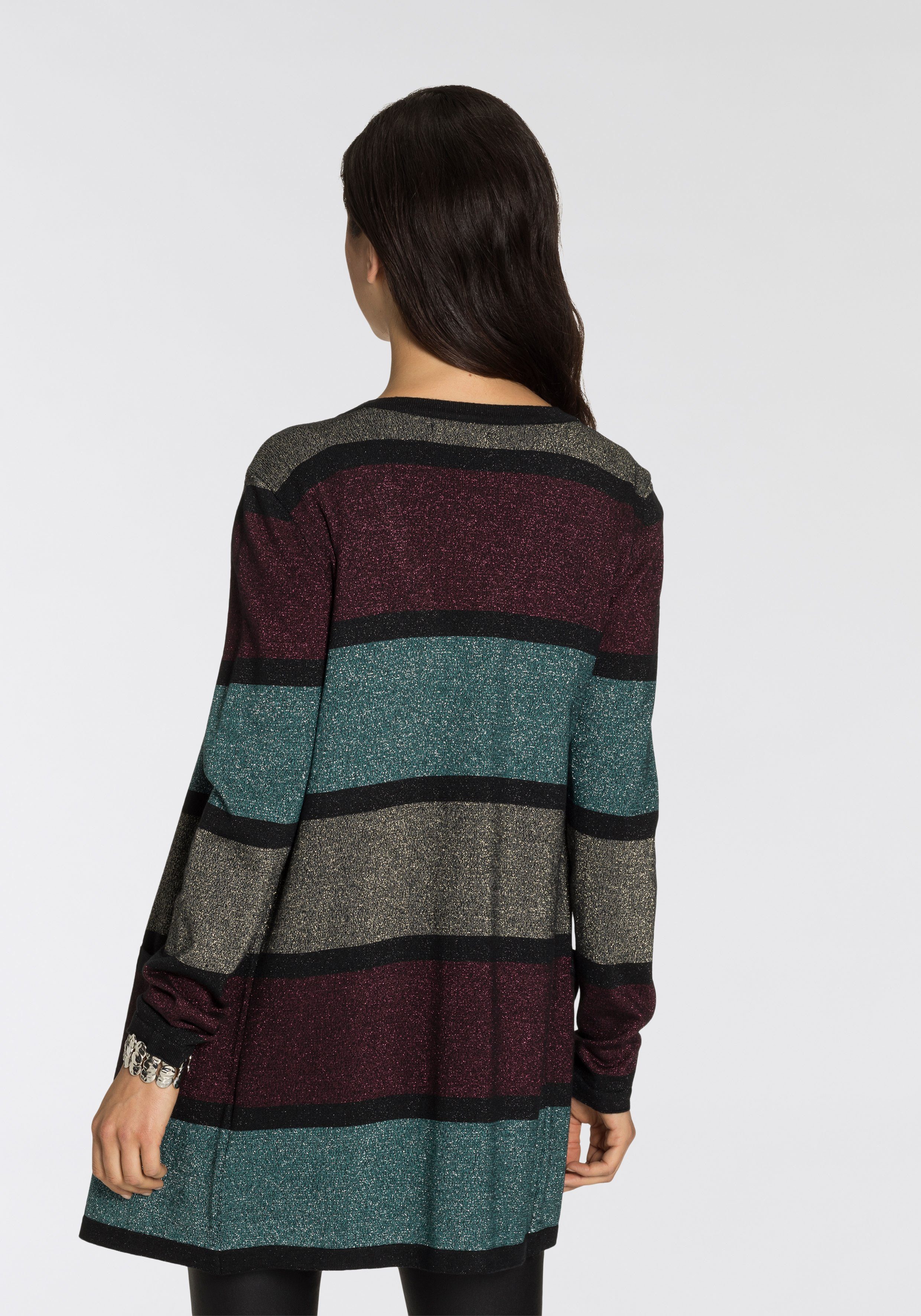 Melrose Longstrickjacke aus weichem Glitzergarn günstig online kaufen