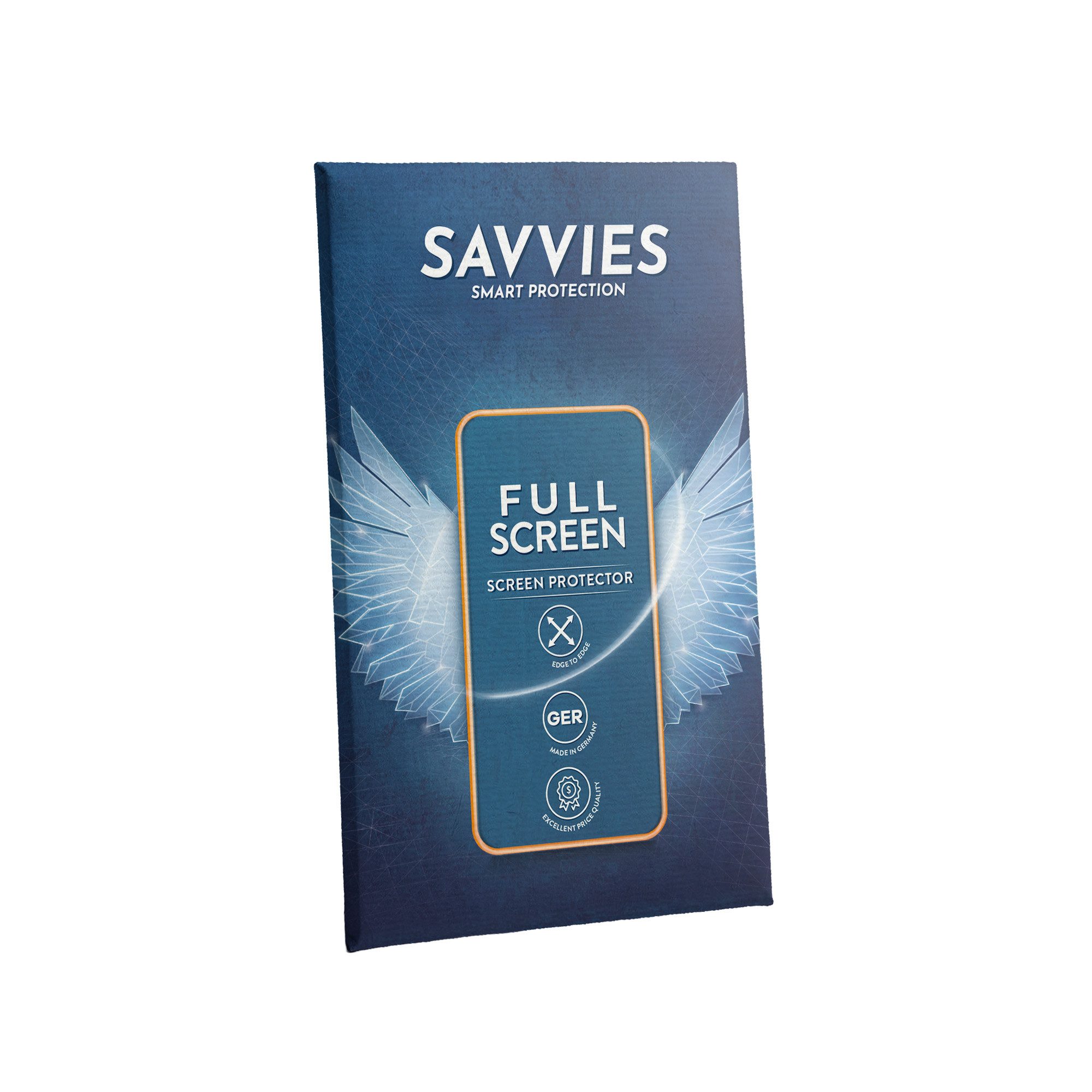 Savvies Displayschutzfolie Fullscreen Schutzfolie für Tommy Hilfiger TH85 1792156, 4 Stück, Displayschutz Folie Fullcover Klar Transparent