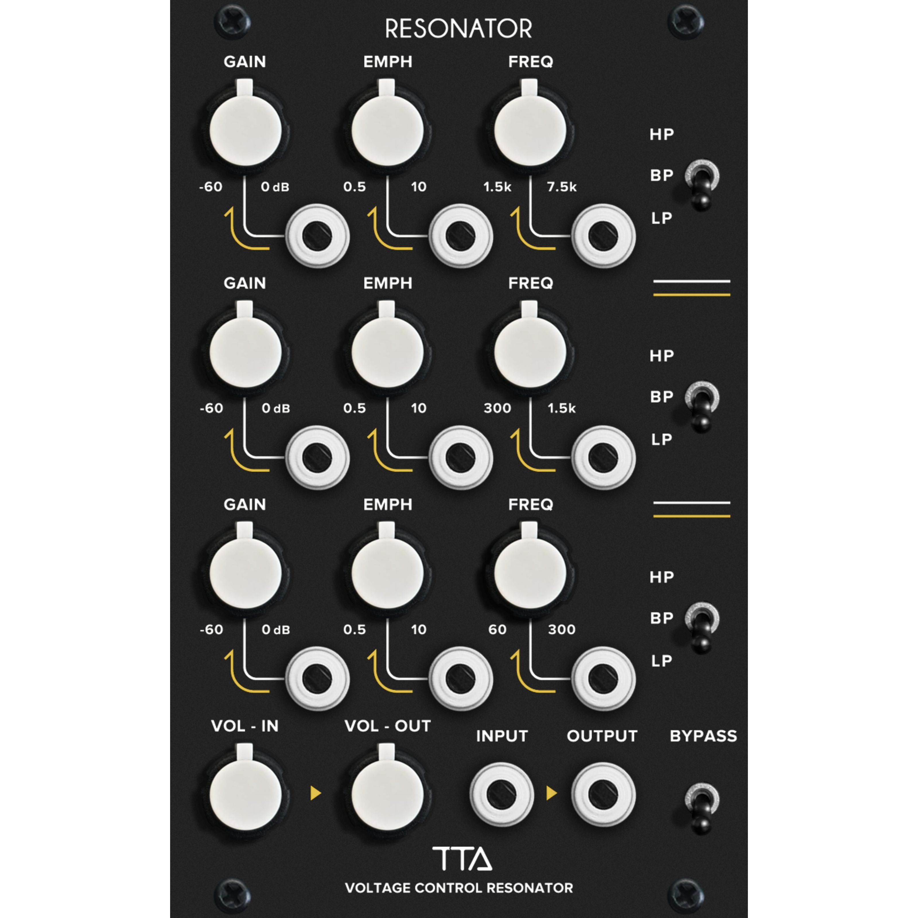 Tiptop Audio Synthesizer (Modular Synthesizer, Filter-Module), Resonator - Filter Modular Synthesizer