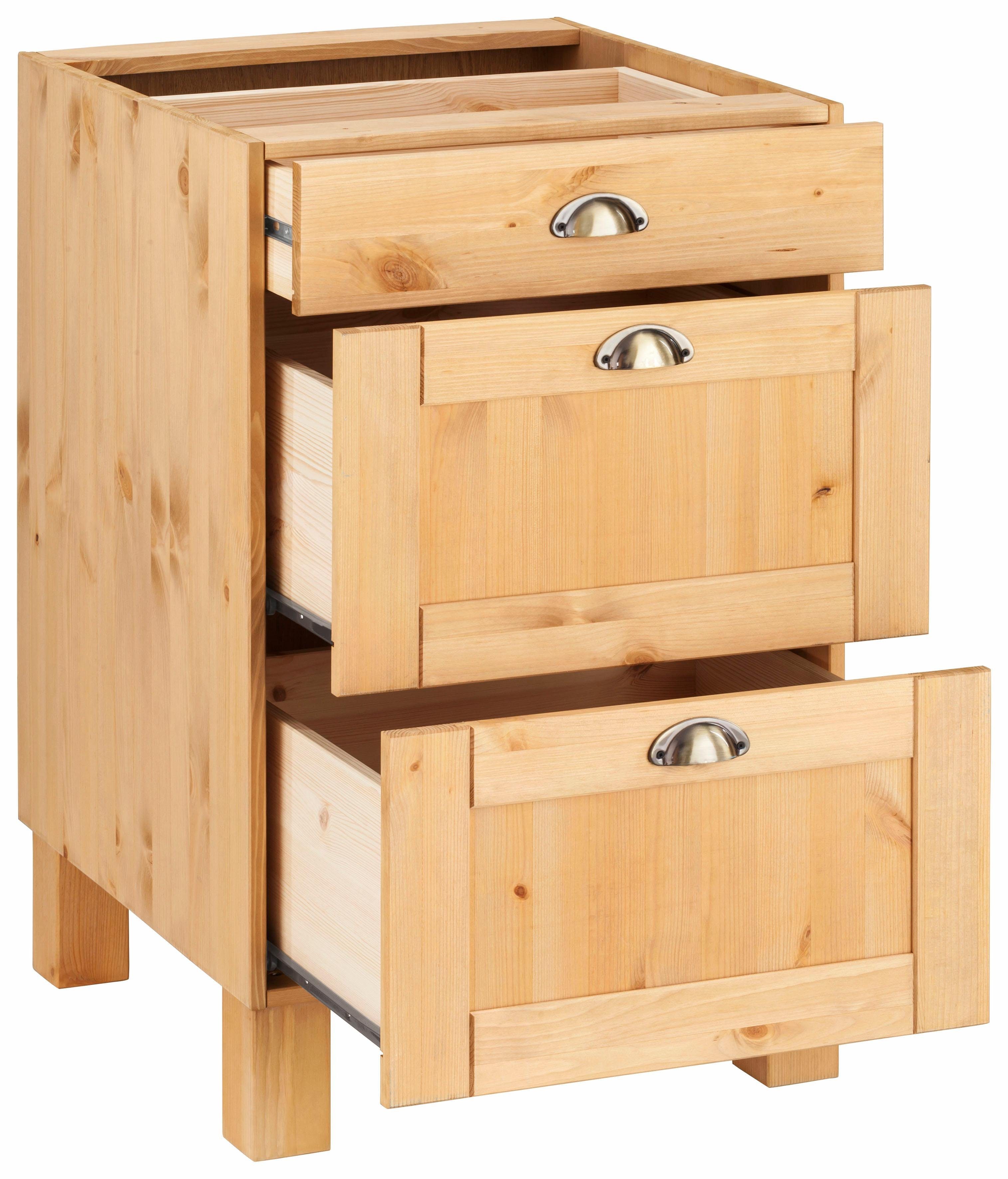 Home affaire Unterschrank Oslo 50 cm breit, ohne Arbeitsplatte, 3 Schubladen