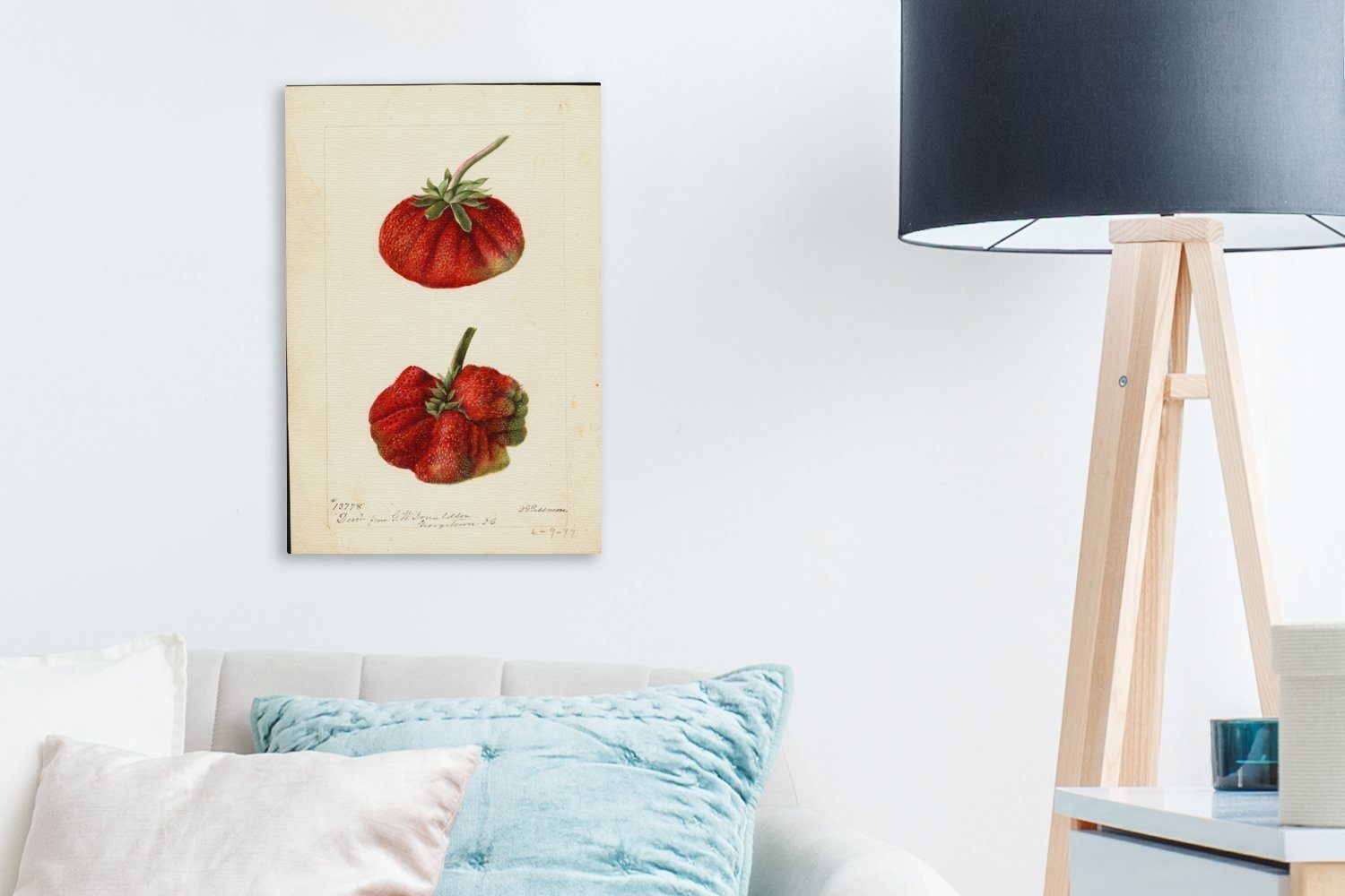 Passmore, 20x30 Leinwandbild von Gemälde Deborah - Zackenaufhänger, bespannt Erdbeere fertig Tau, Gemälde, Leinwandbild (1 St), OneMillionCanvasses® inkl. cm Griscom