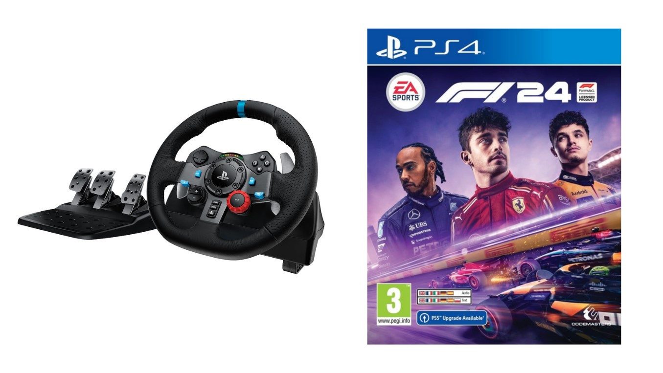 Logitech G G29 Driving Force PS3/PS4/PC inkl. F1 24 PS4 Gaming-Lenkrad